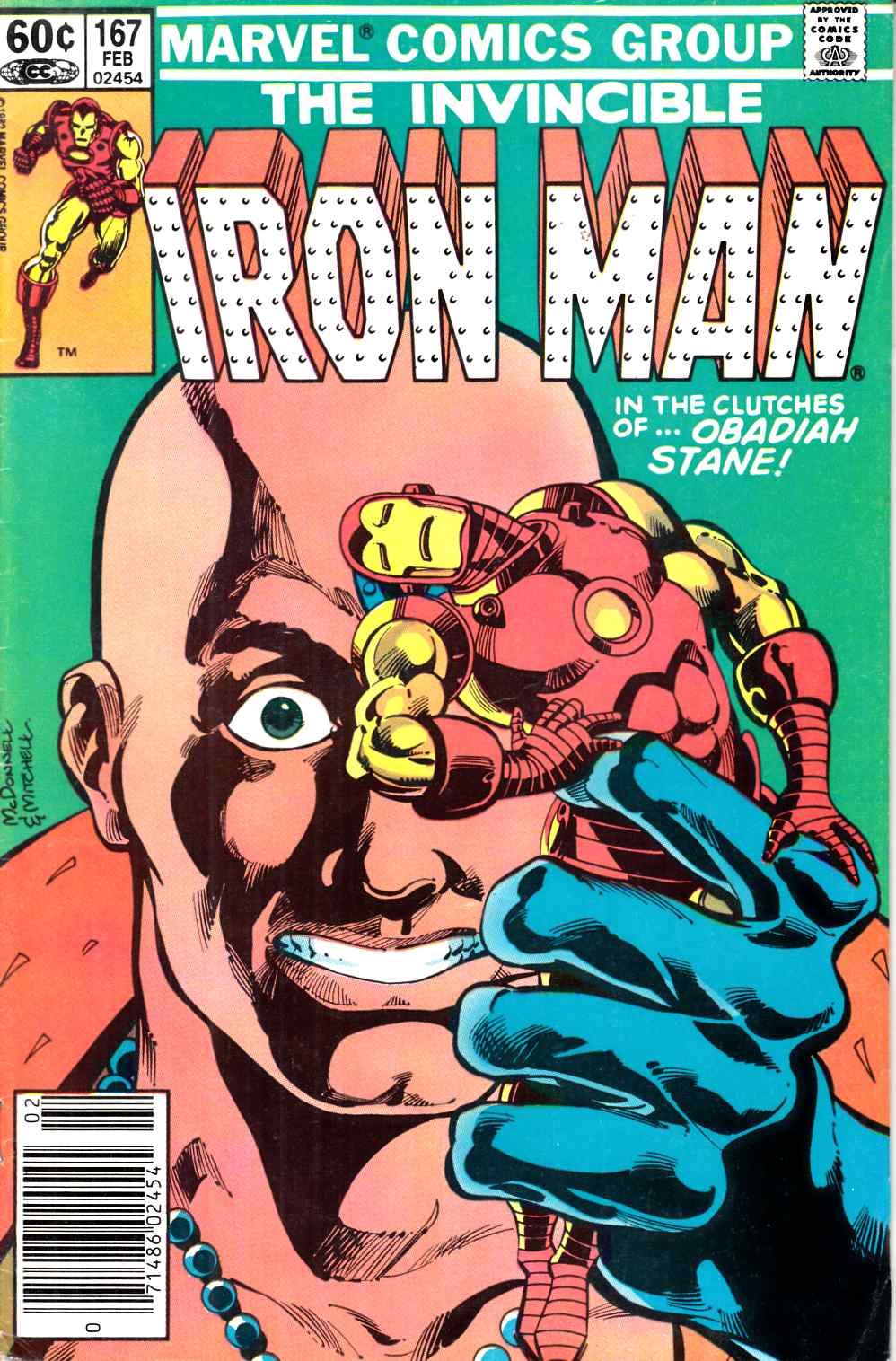 Iron Man #167 Newsstand Edition Fine (6.0) [Marvel Comic] LARGE