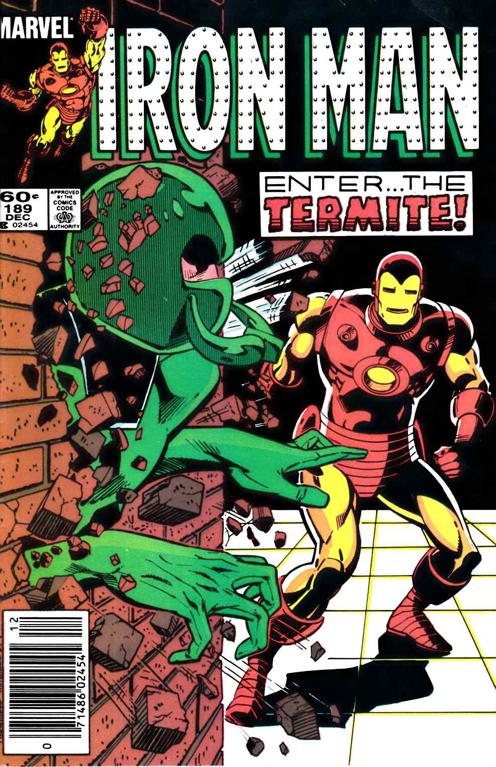 Iron Man #189 Newsstand Edition Fine (6.0) [Marvel Comic] THUMBNAIL