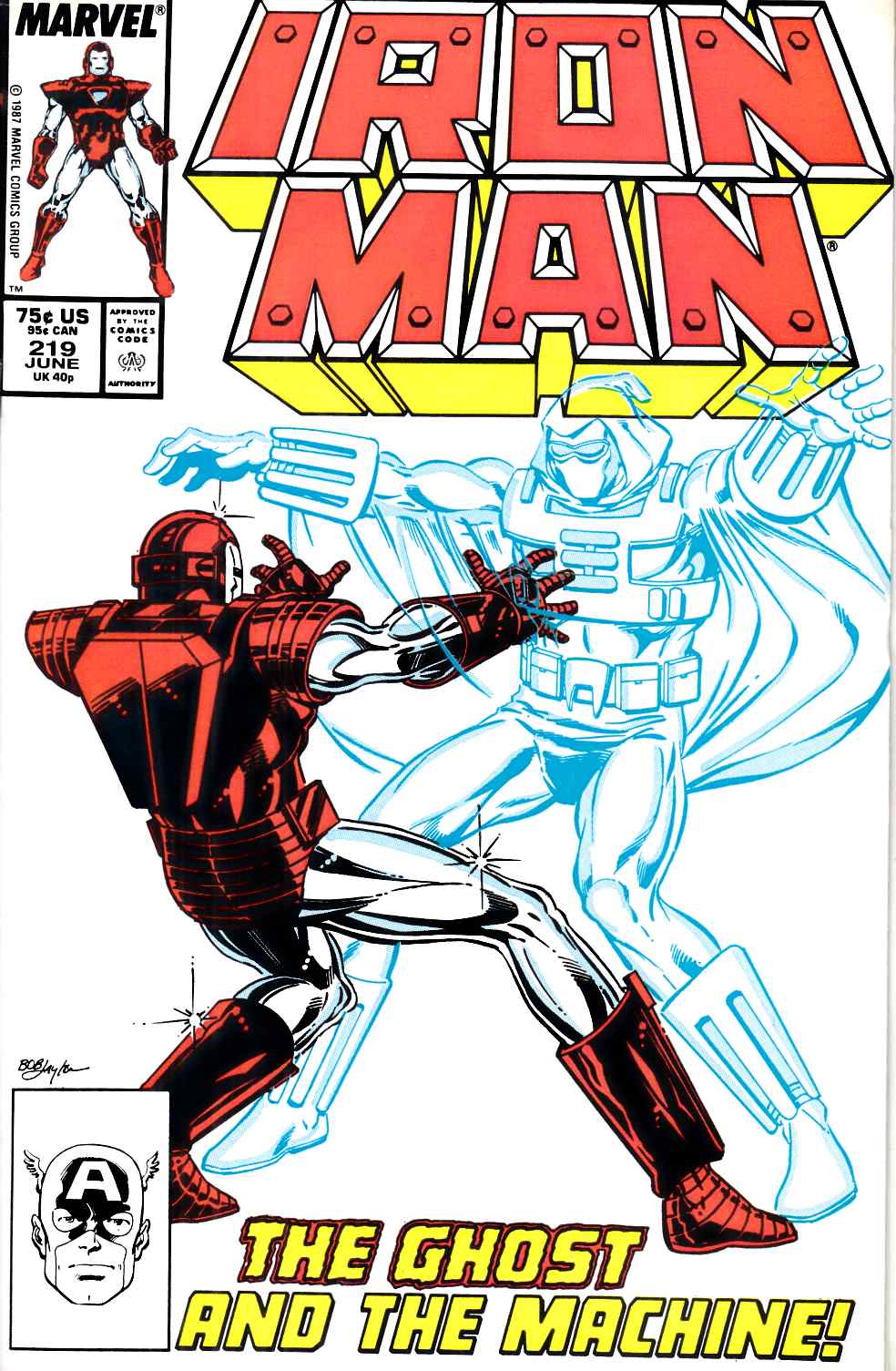 Iron Man #219 Very Fine (8.0) [Marvel Comic] THUMBNAIL