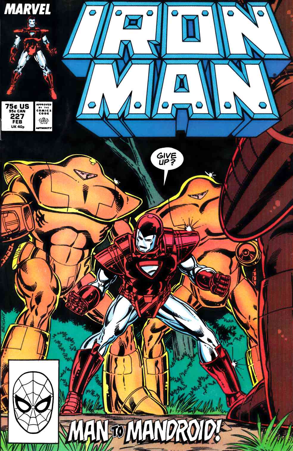 Iron Man #227 Very Fine (8.0) [Marvel Comic] THUMBNAIL