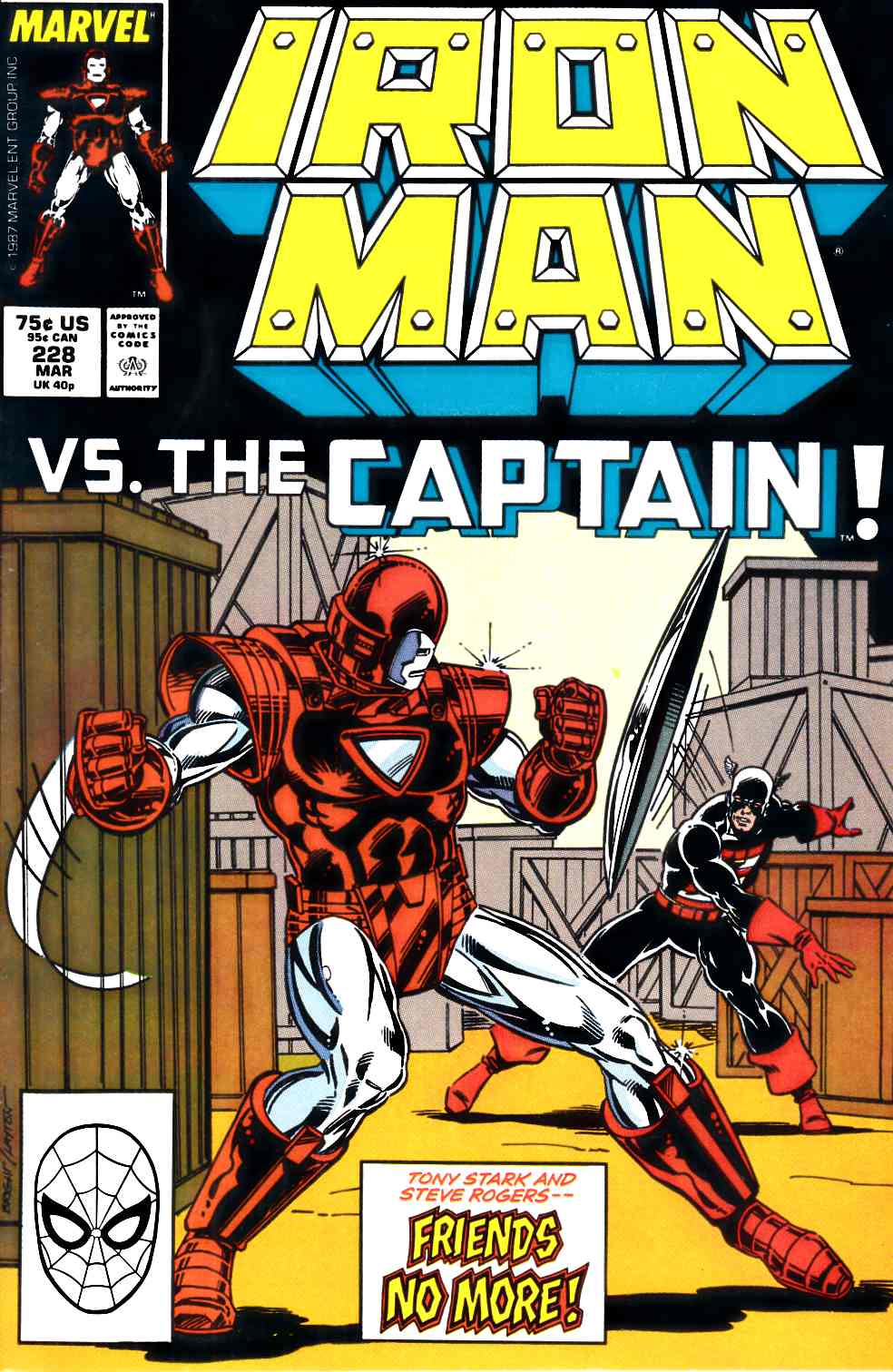 Iron Man #228 Very Fine (8.0) [Marvel Comic] THUMBNAIL