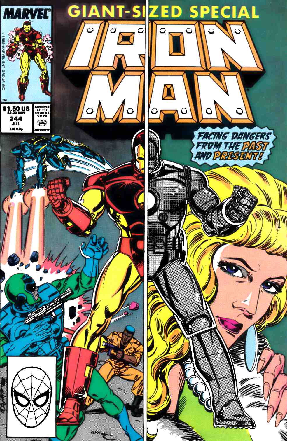 Iron Man #244 Very Fine (8.0) [Marvel Comic] THUMBNAIL