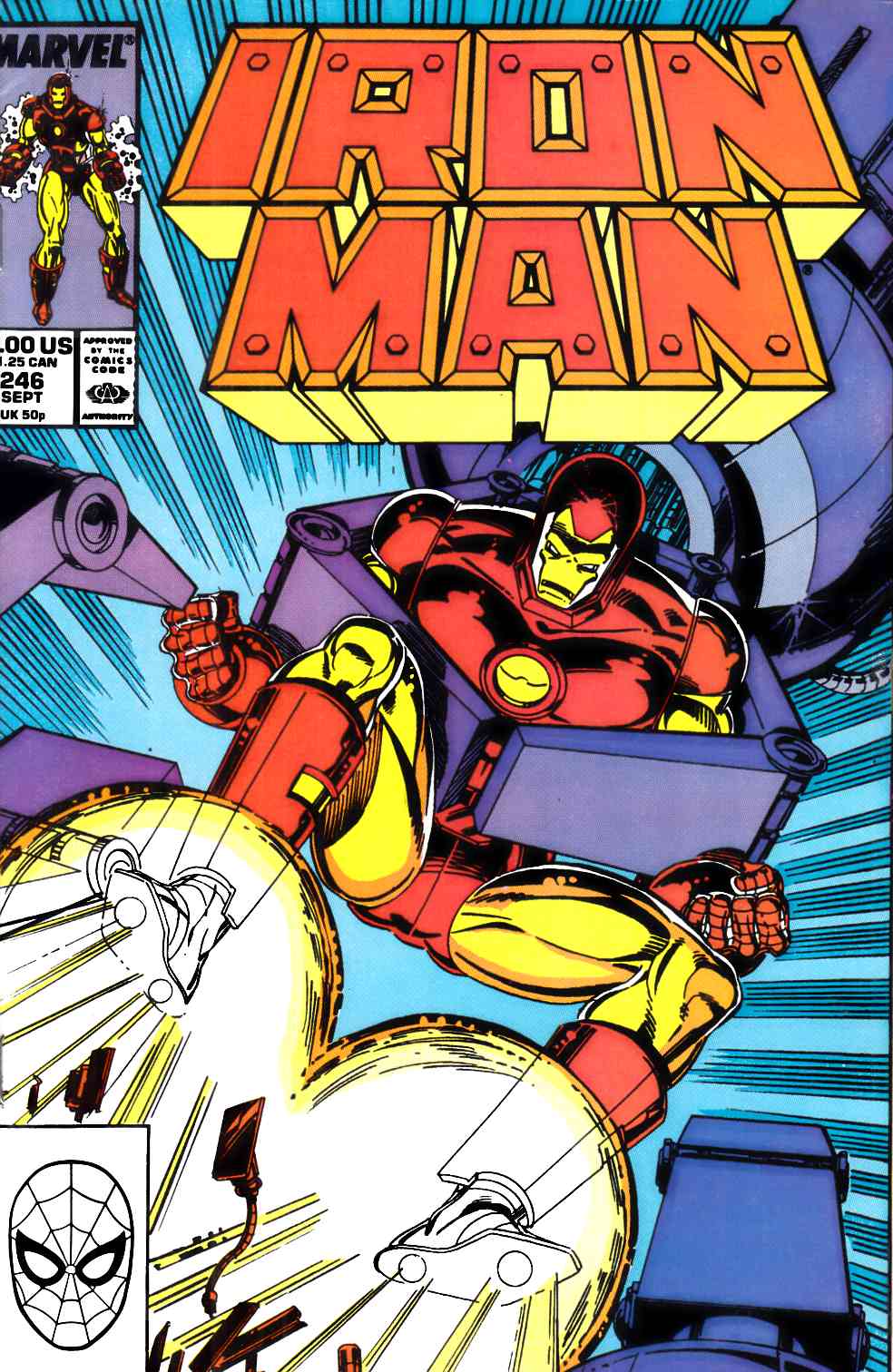 Iron Man #246 Very Fine (8.0) [Marvel Comic] THUMBNAIL