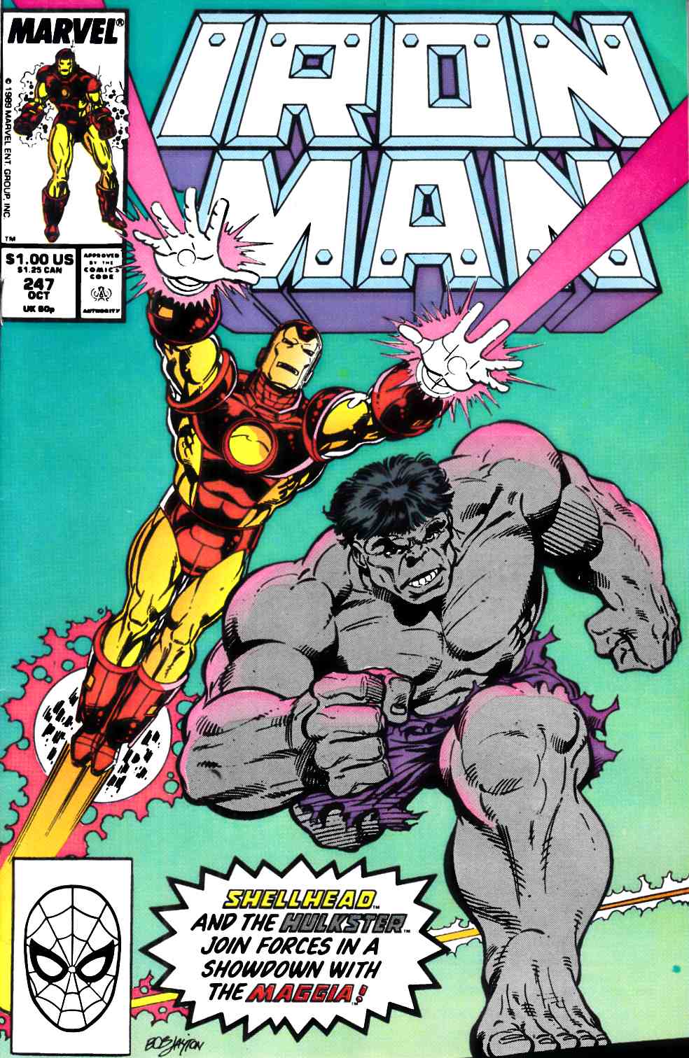 Iron Man #247 Very Fine (8.0) [Marvel Comic] THUMBNAIL