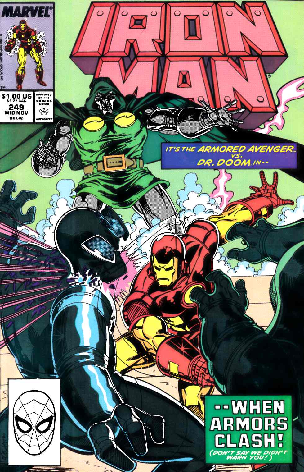 Iron Man #249 Fine (6.0) [Marvel Comic] THUMBNAIL
