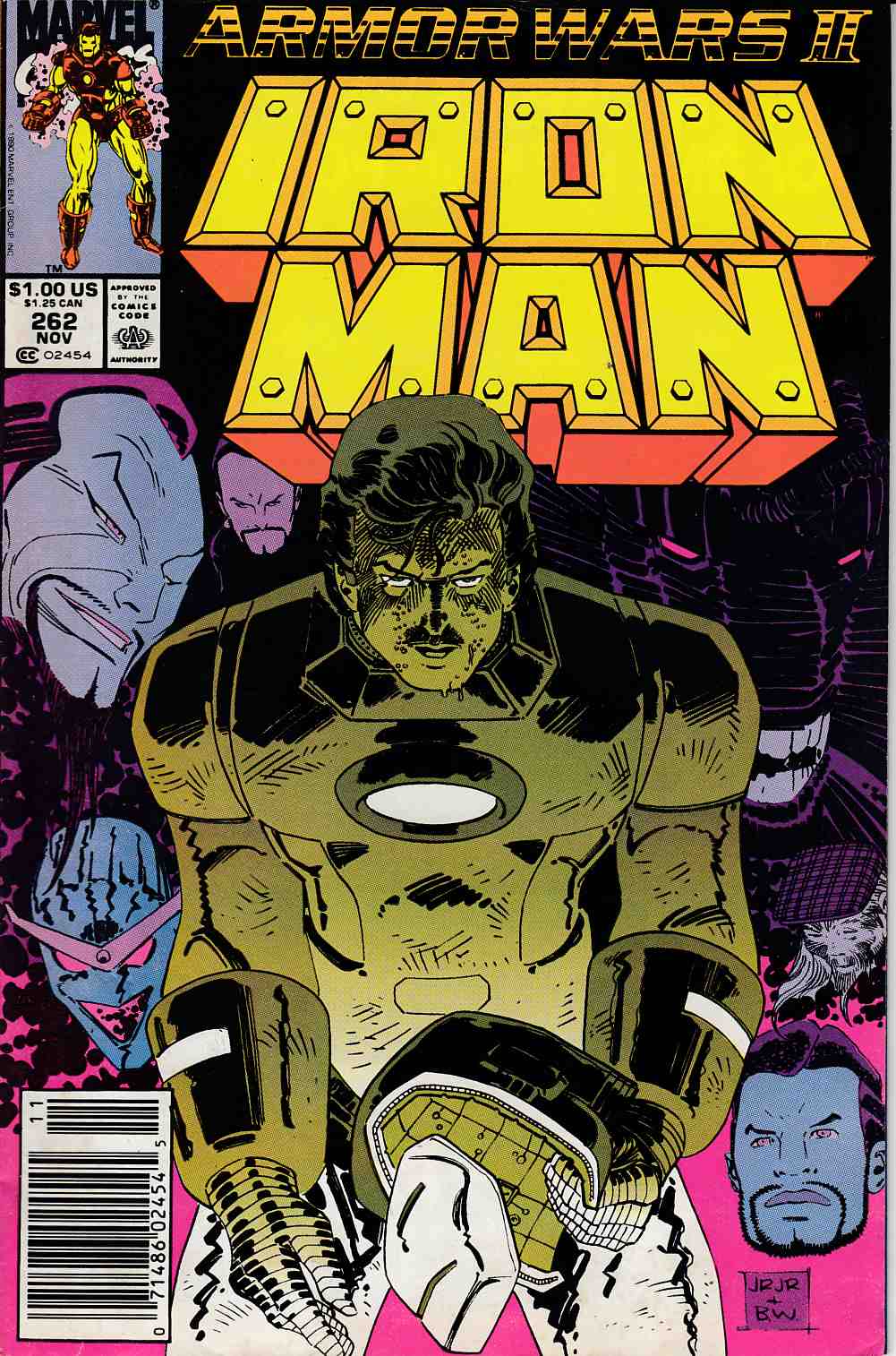 Iron Man #262 Newsstand Edition Very Good (4.0) [Marvel Comic] THUMBNAIL