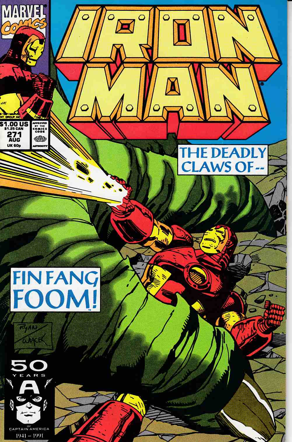 Iron Man #271 Fine (6.0) [Marvel Comic] THUMBNAIL