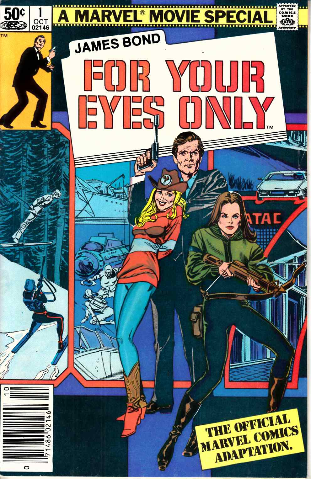 James Bond For Your Eyes Only #1 Newsstand Edition Very Fine (8.0) [Marvel Comic] THUMBNAIL
