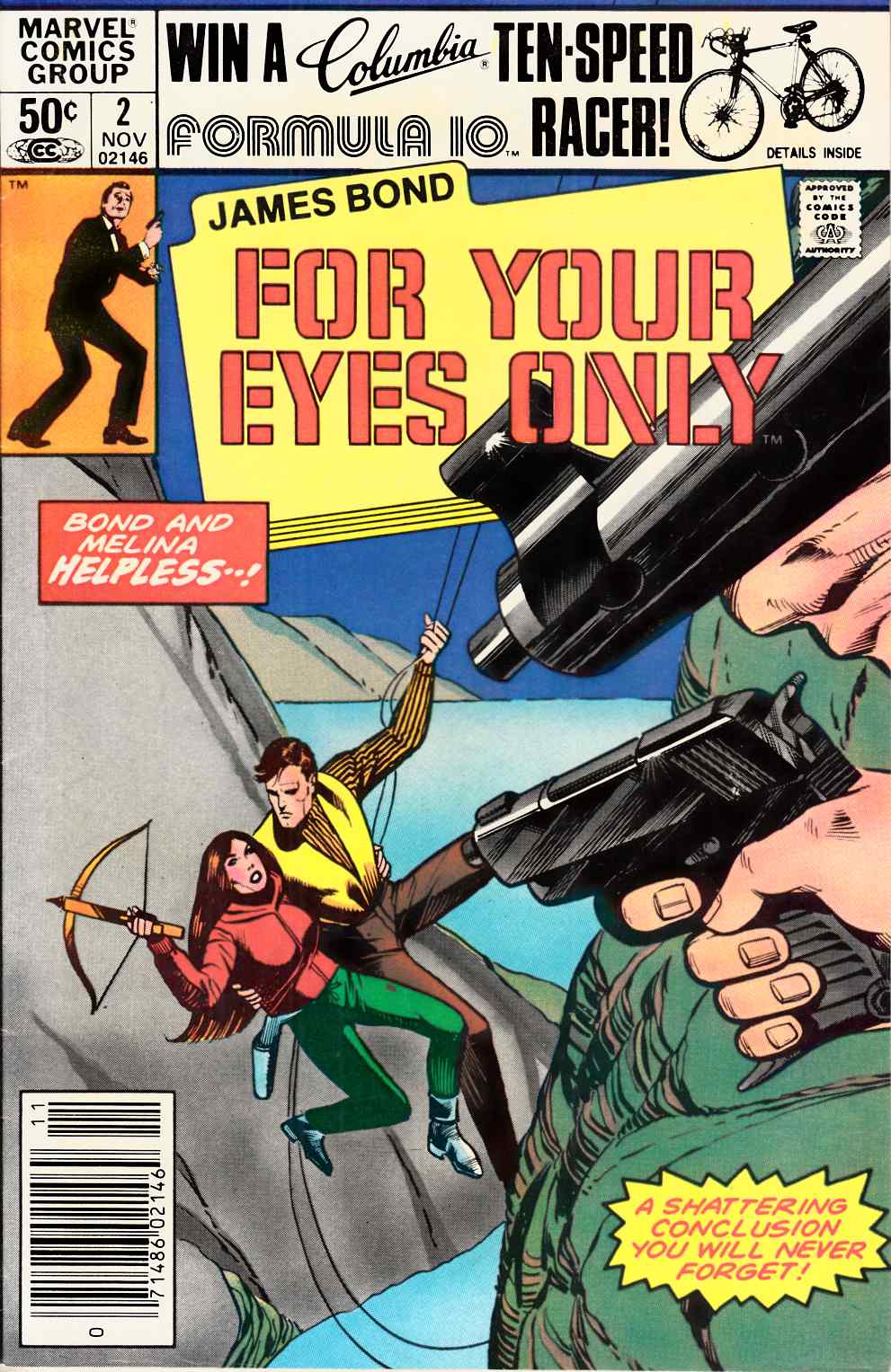 James Bond For Your Eyes Only #2 Newsstand Edition Very Fine (8.0) [Marvel Comic] LARGE