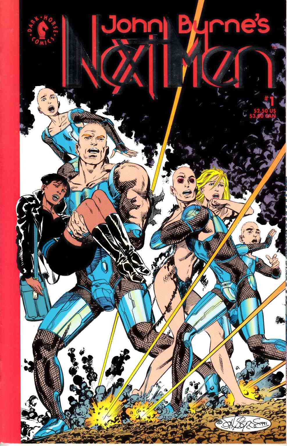 John Byrne's Next Men #1 Near Mint (9.4) [Dark Horse Comic] LARGE