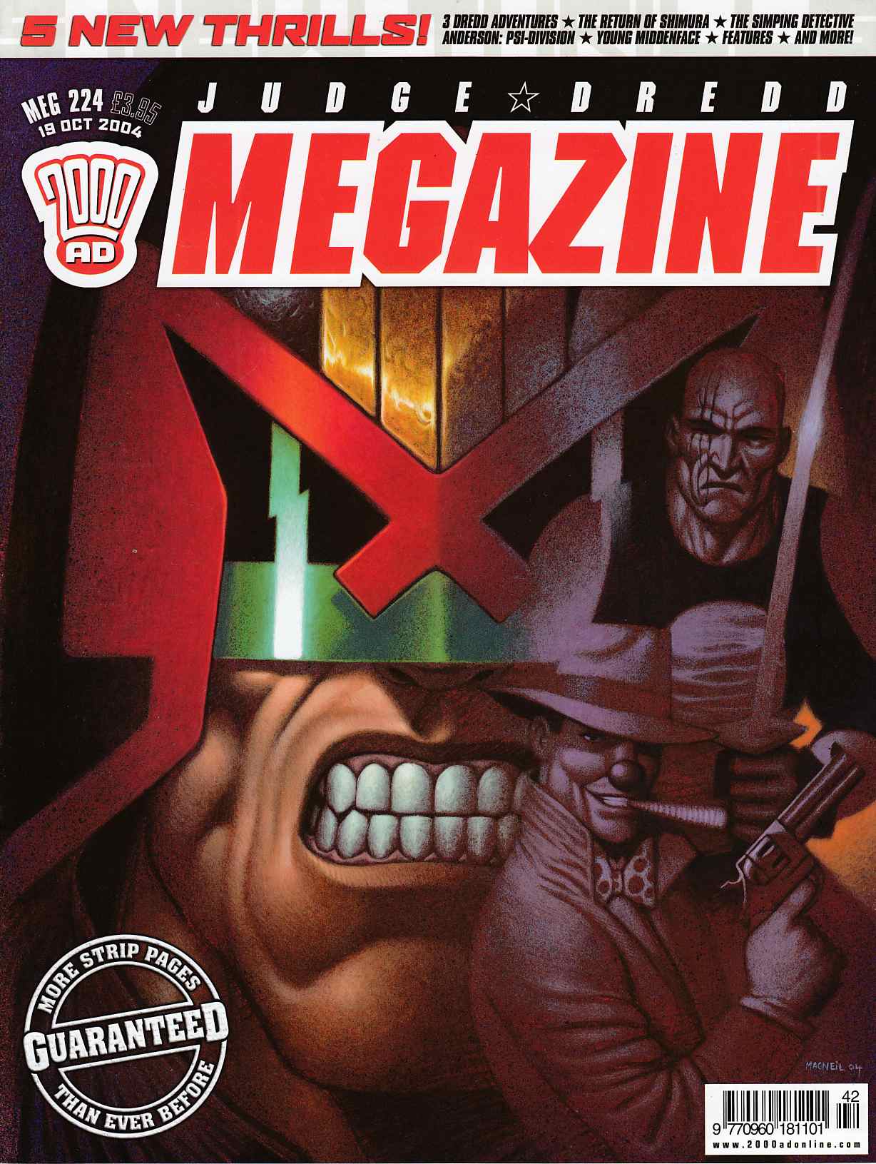 Judge Dredd Megazine #224 Near Mint (9.4) [Rebellion Magazine] LARGE