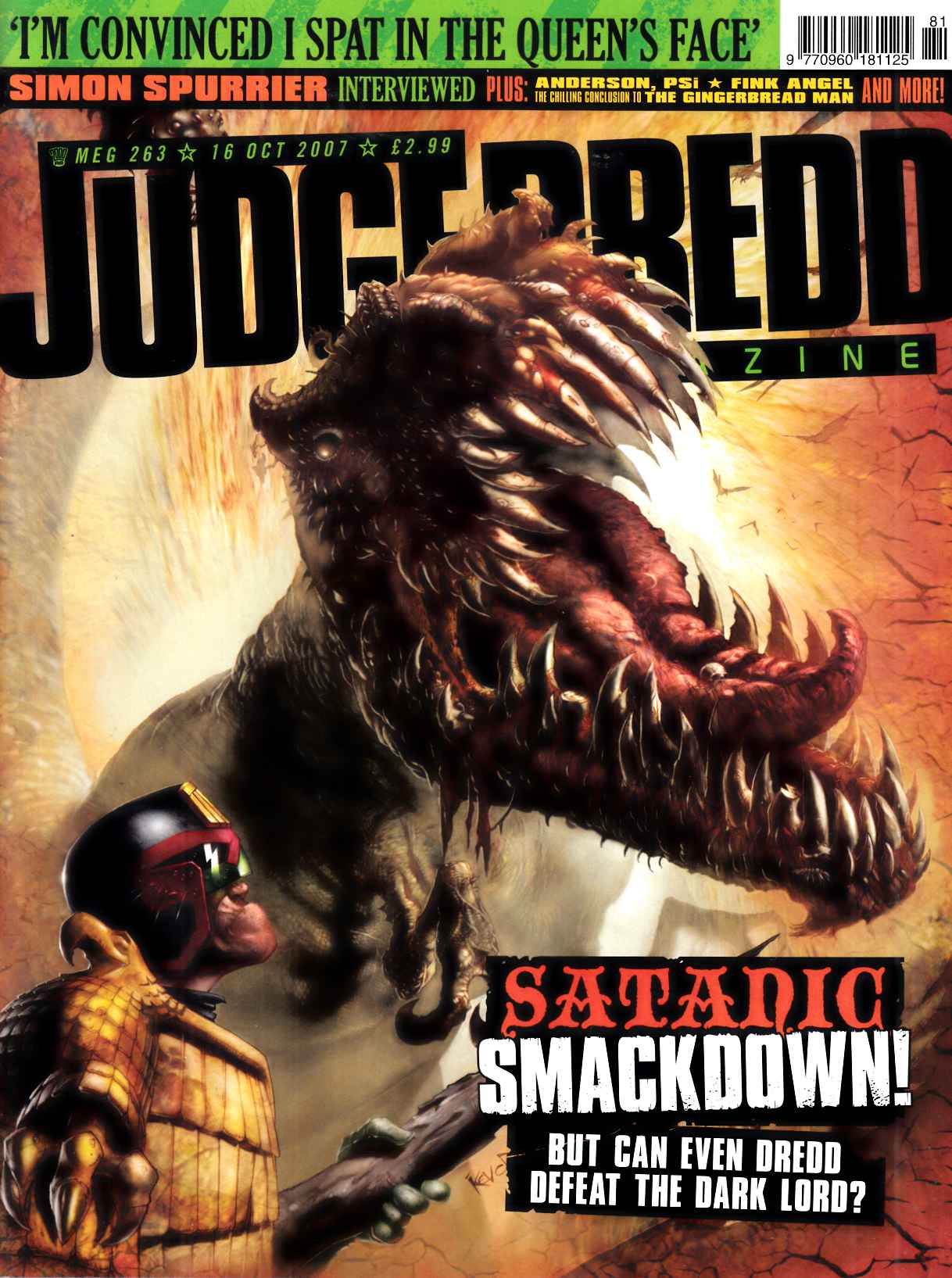 Judge Dredd Megazine #263 Near Mint (9.4) [Rebellion Magazine] LARGE
