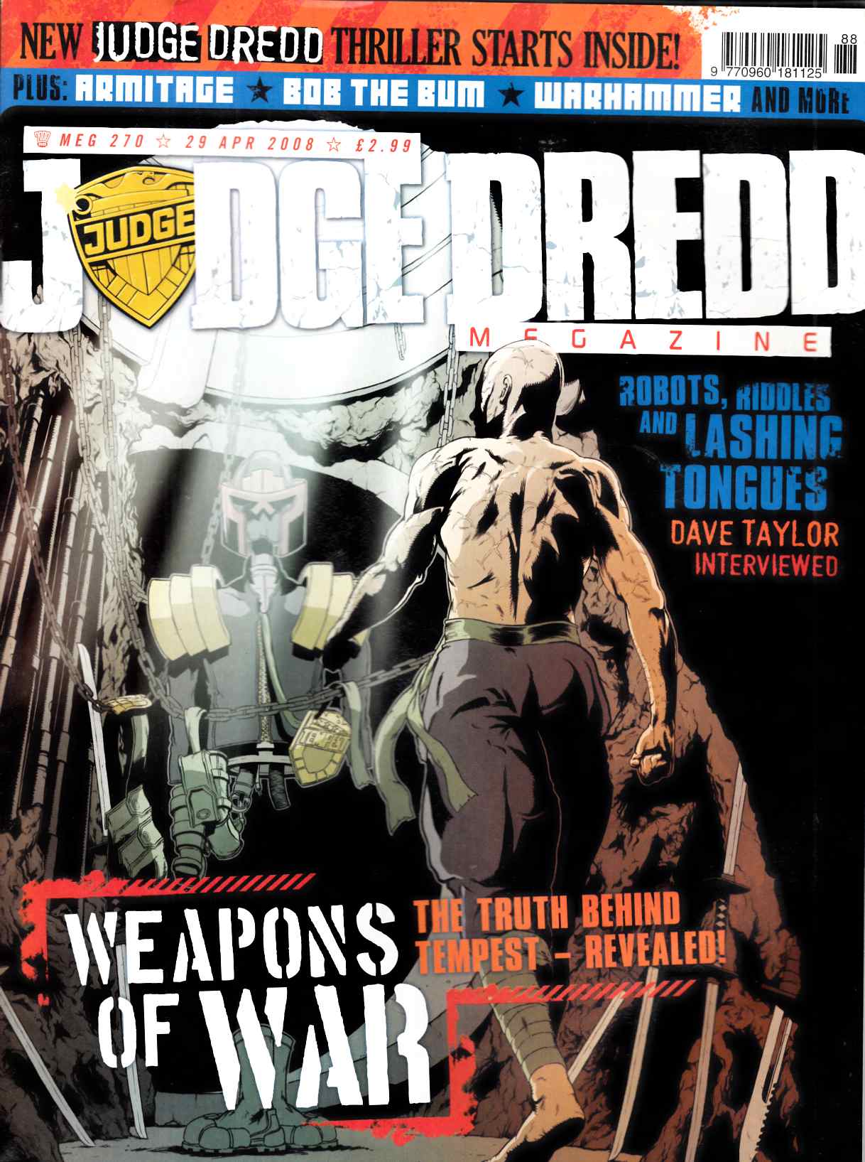 Judge Dredd Megazine #270 Very Fine (8.0) [Rebellion Magazine] LARGE
