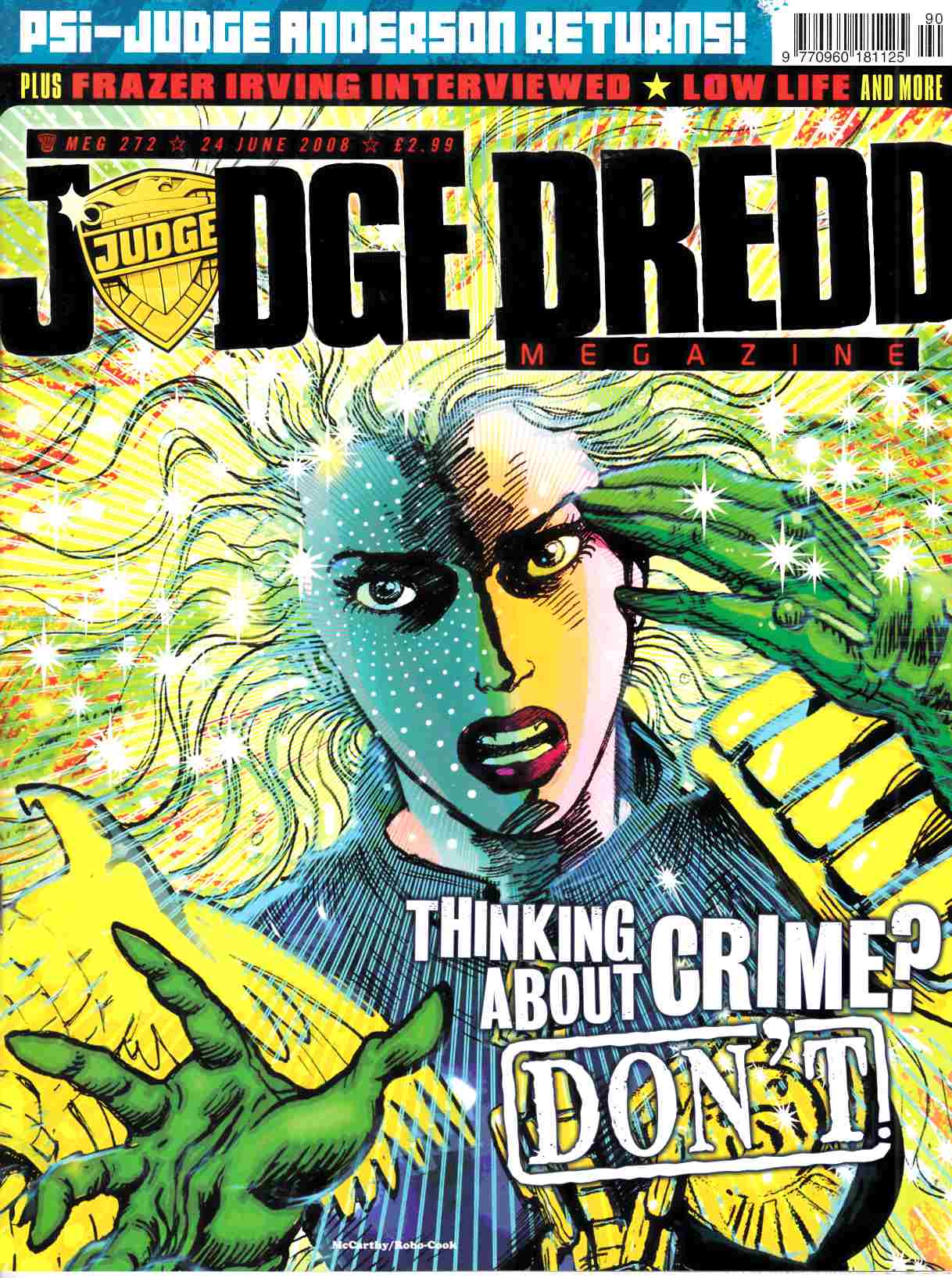 Judge Dredd Megazine #272 Near Mint (9.4) [Rebellion Magazine] LARGE