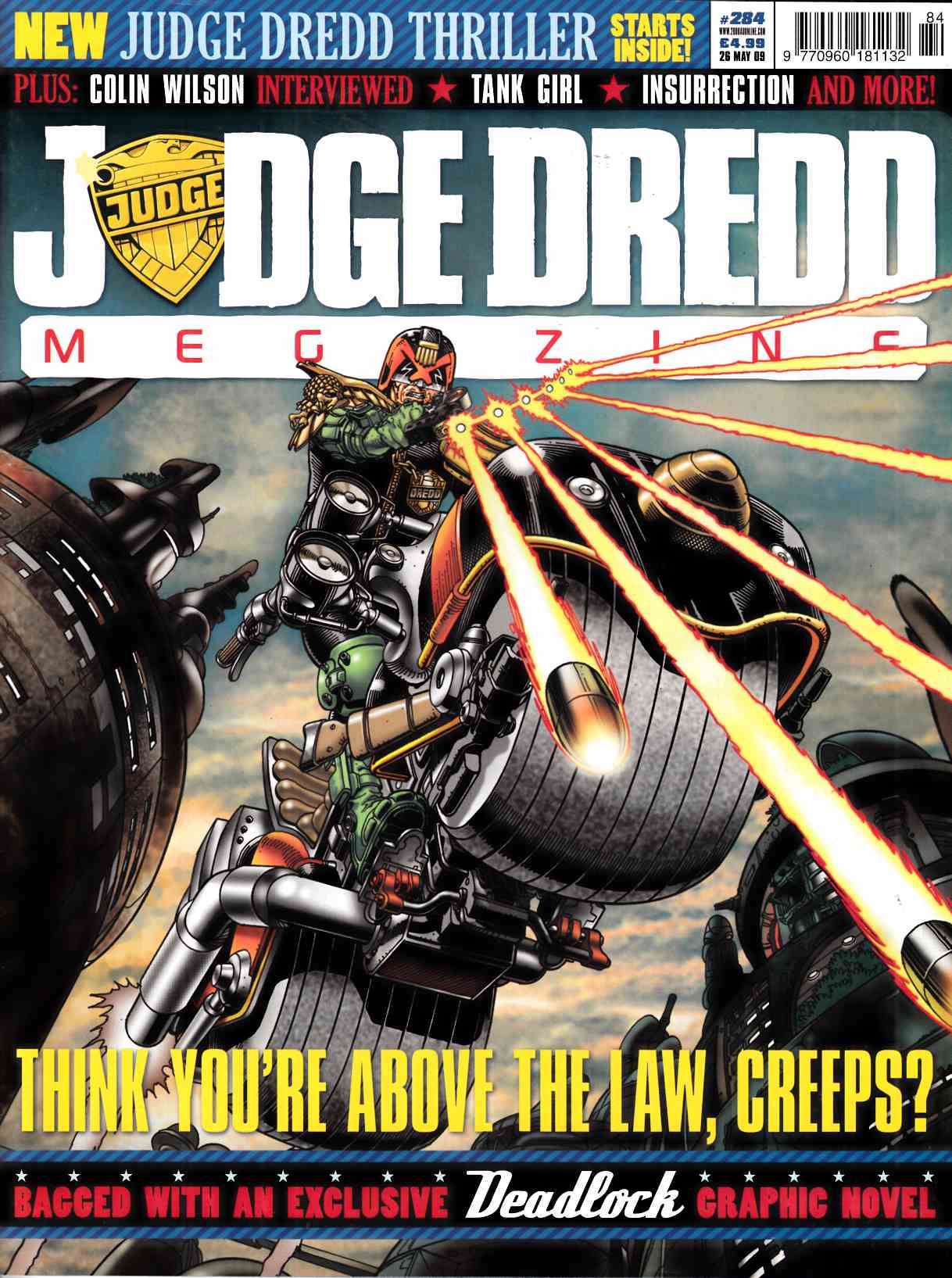 Judge Dredd Megazine #284 Near Mint (9.4) [Rebellion Magazine] LARGE