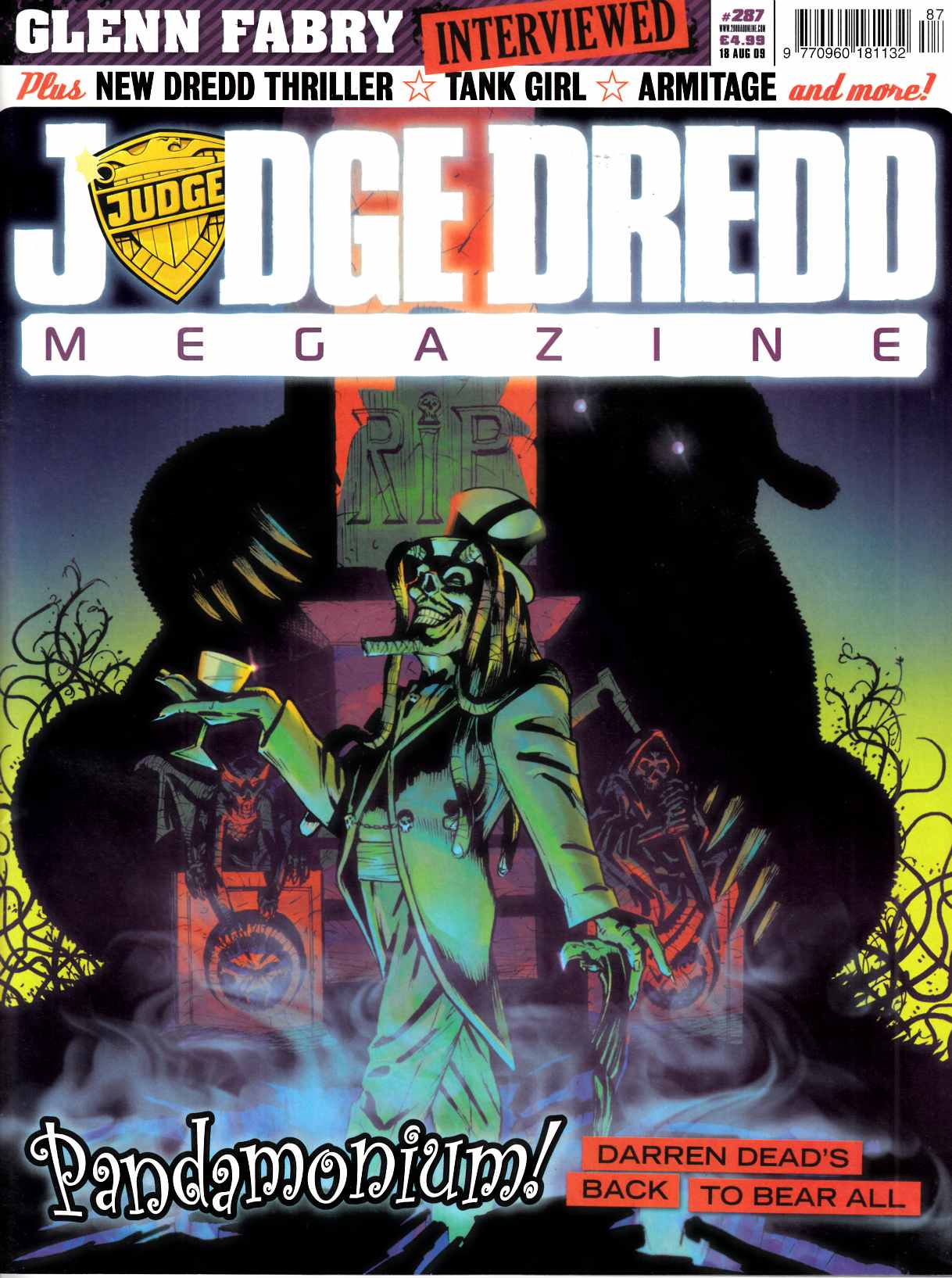 Judge Dredd Megazine #287 Near Mint (9.4) [Rebellion Magazine] LARGE