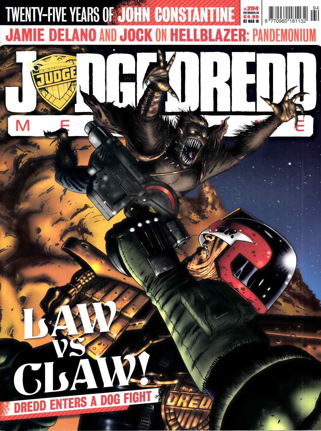 Judge Dredd Megazine #294 Near Mint (9.4) [Rebellion Magazine] LARGE