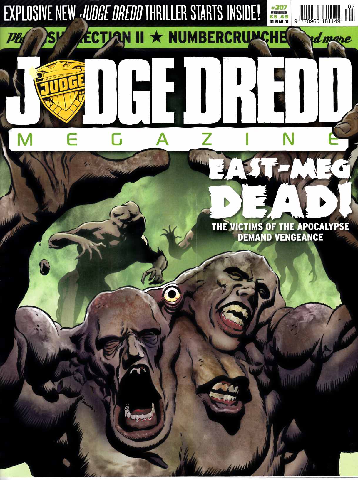 Judge Dredd Megazine #307 Fine (6.0) [Rebellion Magazine] THUMBNAIL