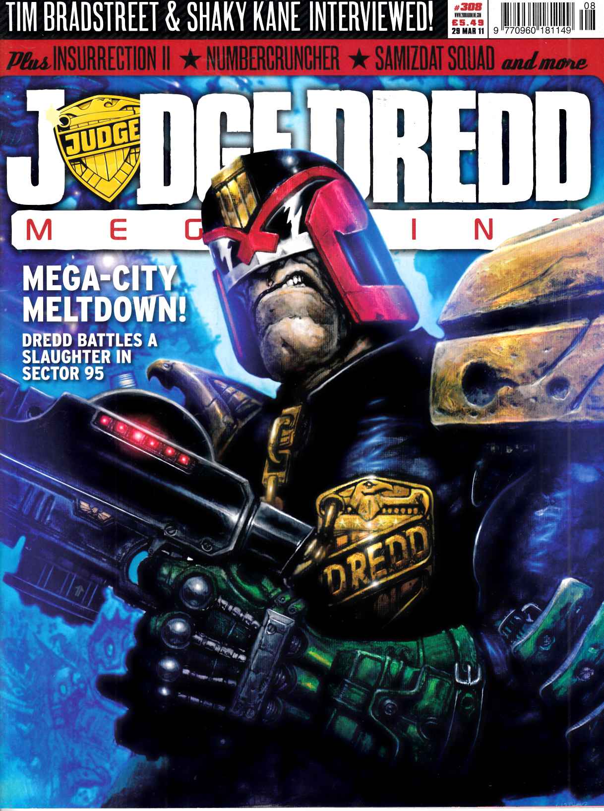 Judge Dredd Megazine #308 Near Mint (9.4) [Rebellion Magazine] LARGE