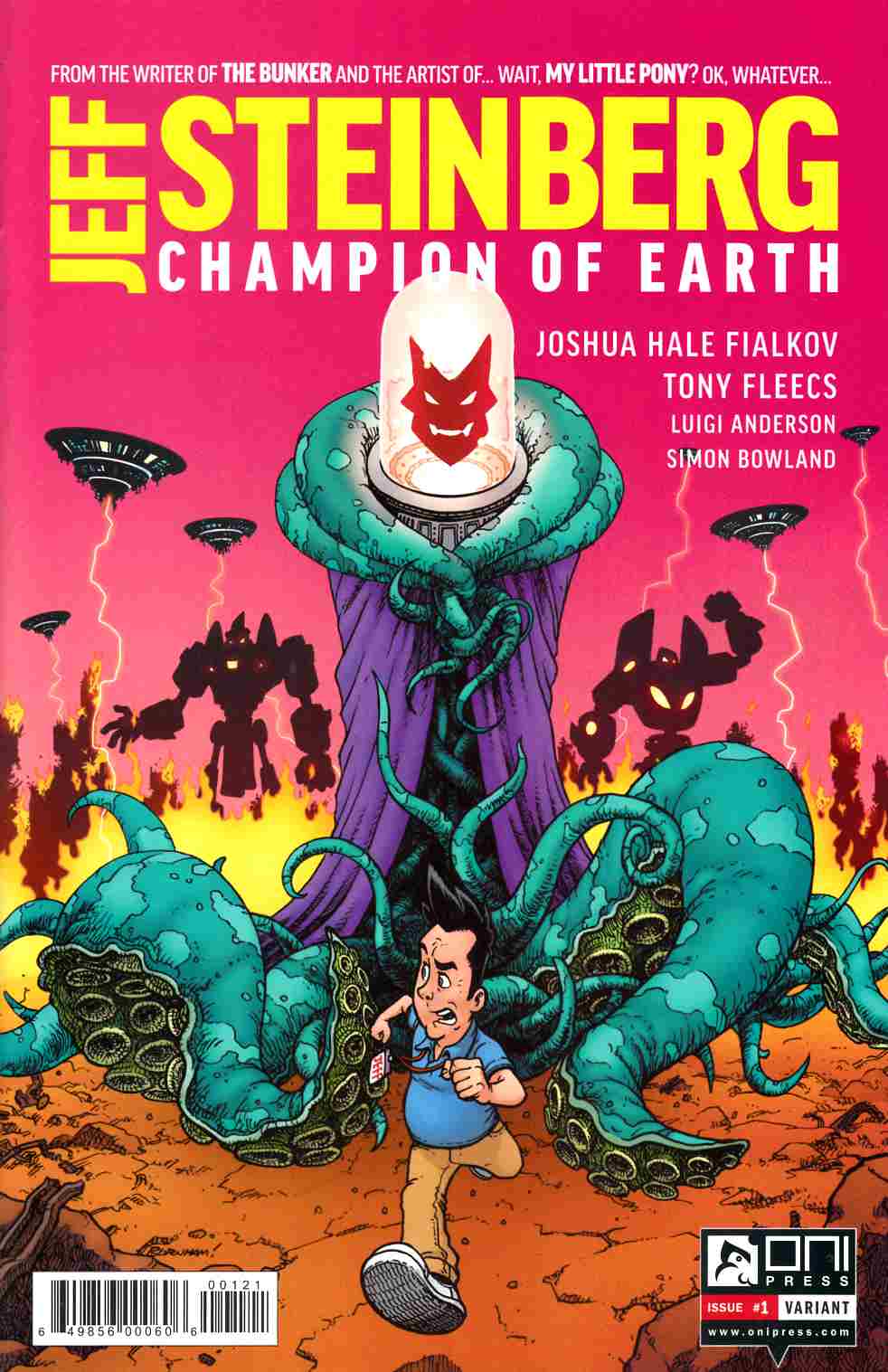 Jeff Steinberg Champion of Earth #1 Burnham Variant Cover [Oni Press Comic] THUMBNAIL