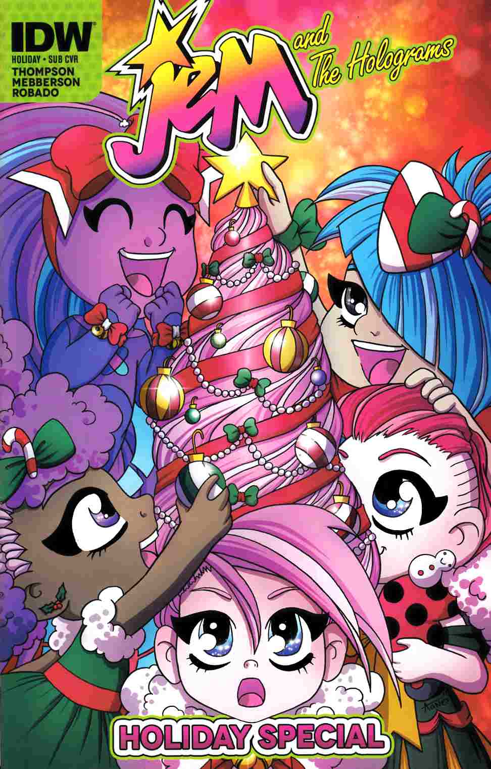 Jem & the Holograms Holiday Special Subscription Cover [IDW Comic] THUMBNAIL