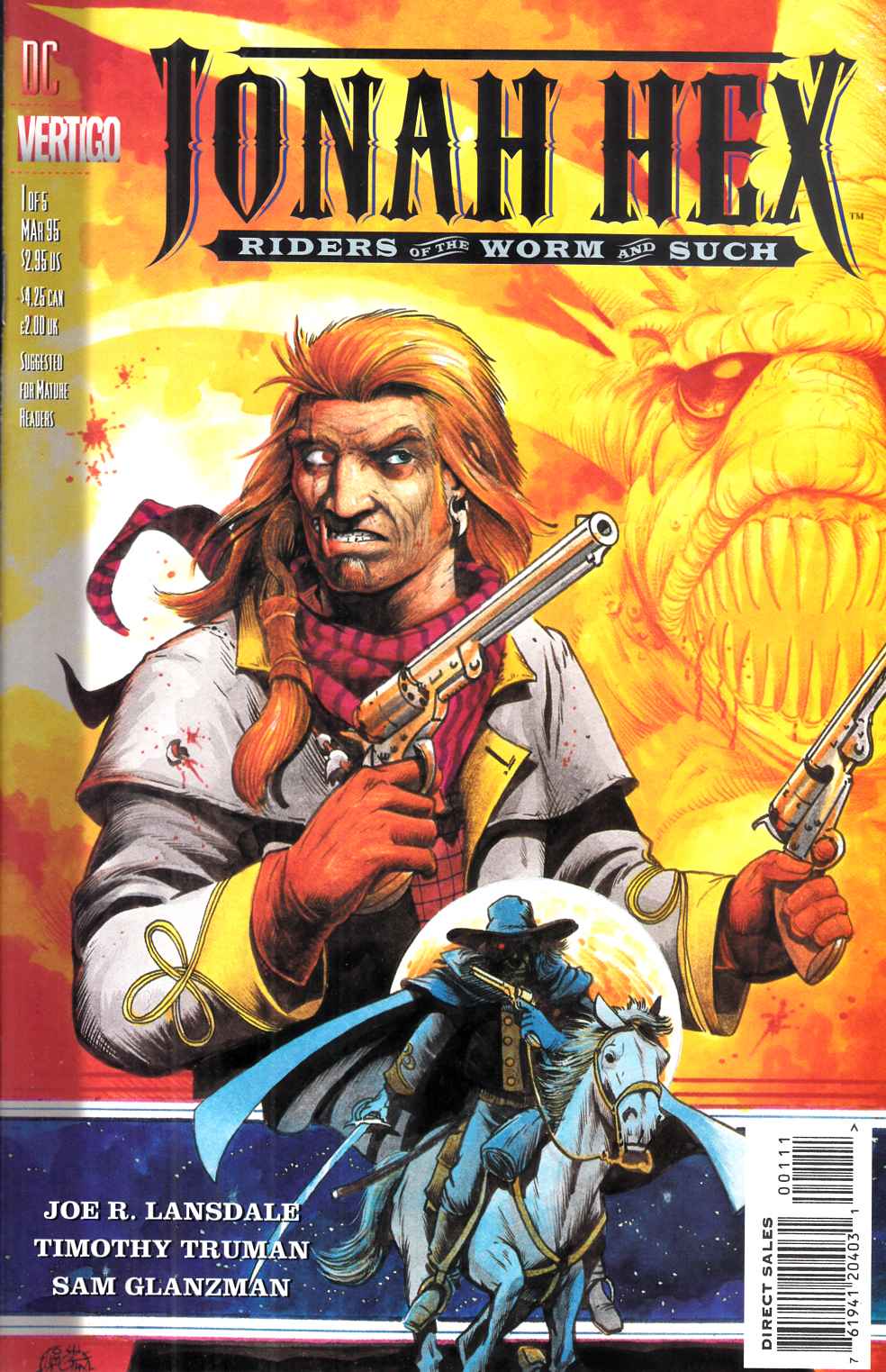 Jonah Hex Riders of the Worm #1 Near Mint (9.4) [DC Comic] LARGE