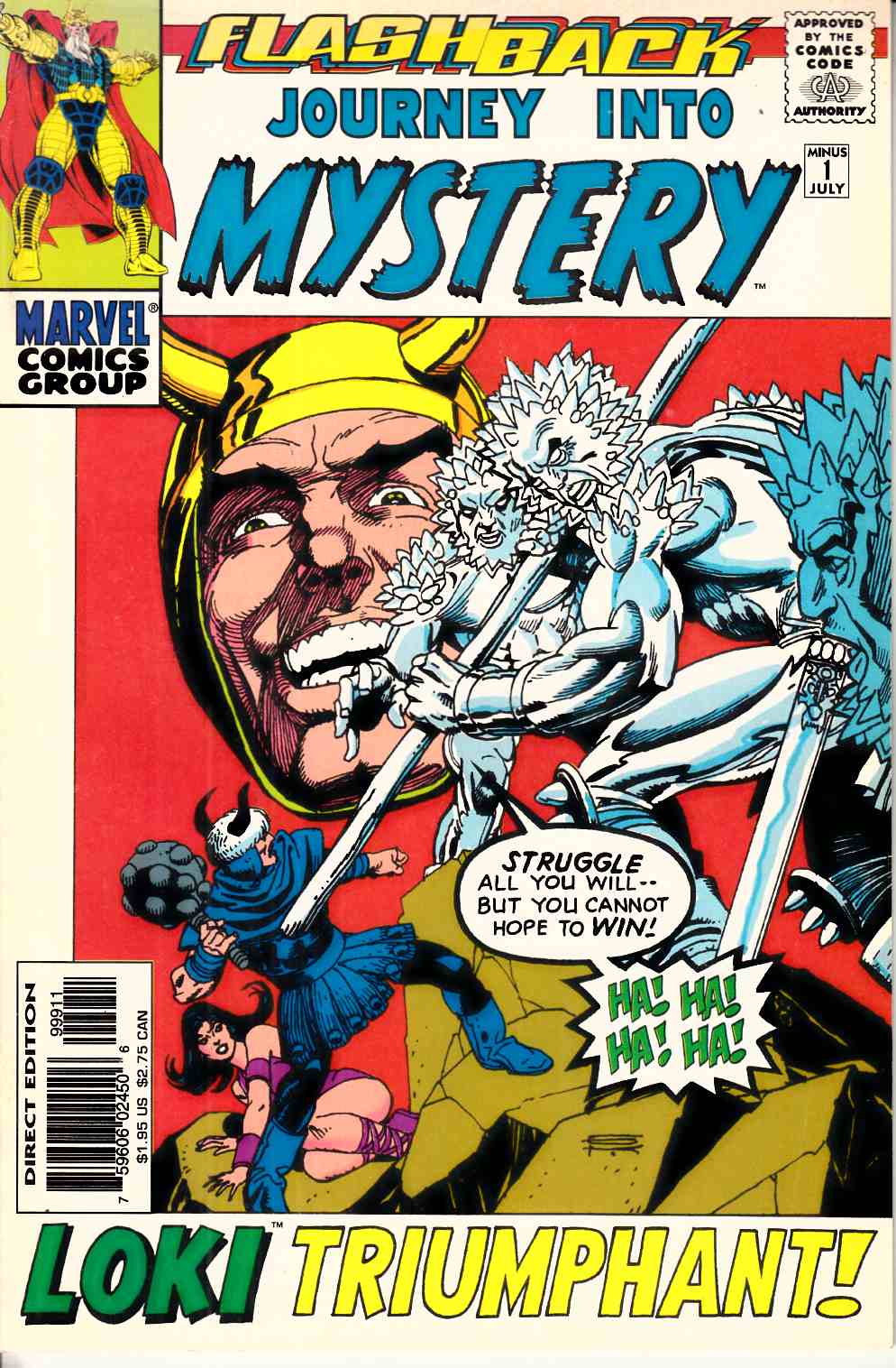 Journey Into Mystery #Minus 1 Very Fine (8.0) [Marvel Comic] THUMBNAIL