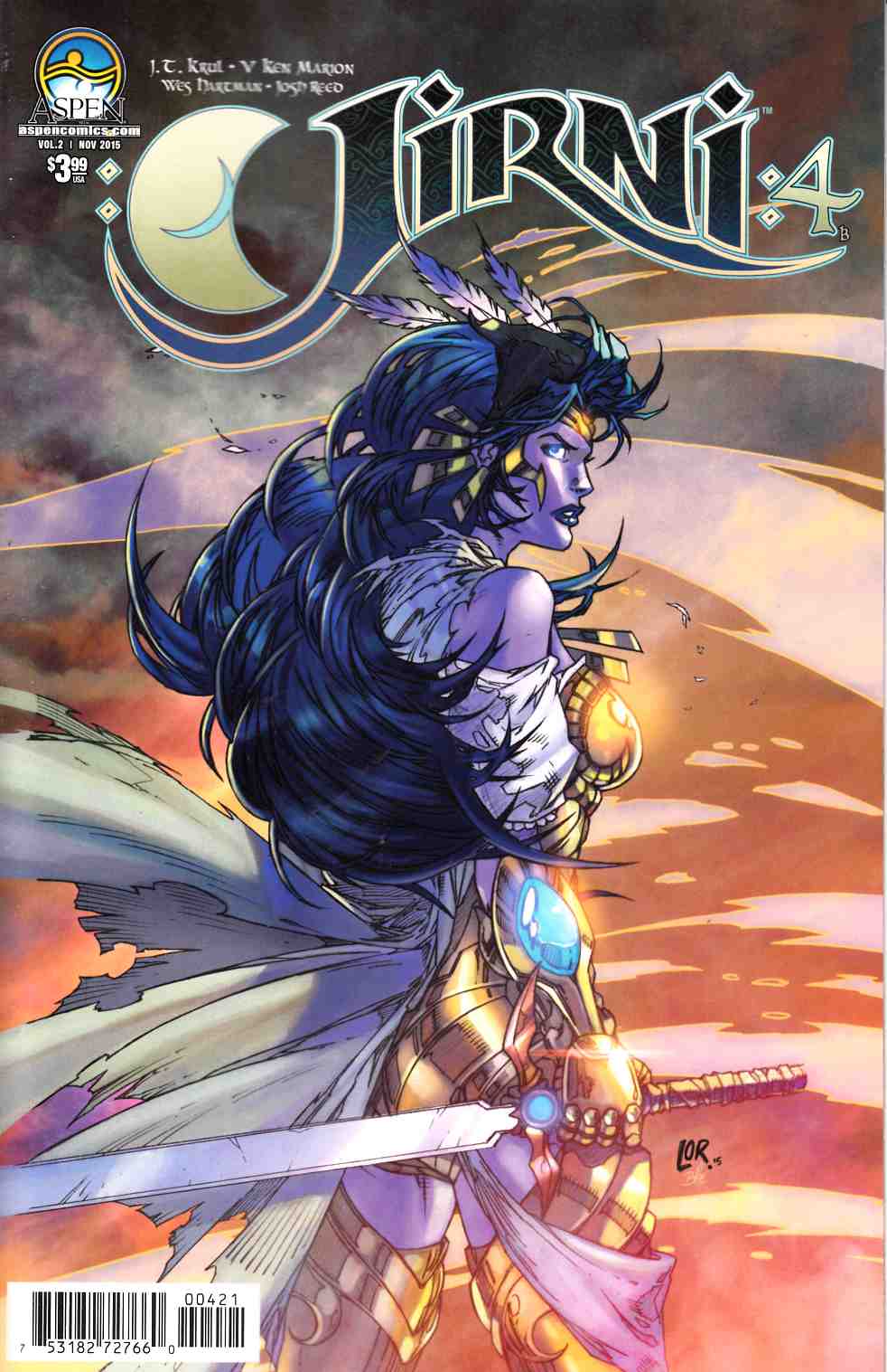 Jirni Vol 2 #4 Cover B- Lorenzana [Aspen Comic] THUMBNAIL