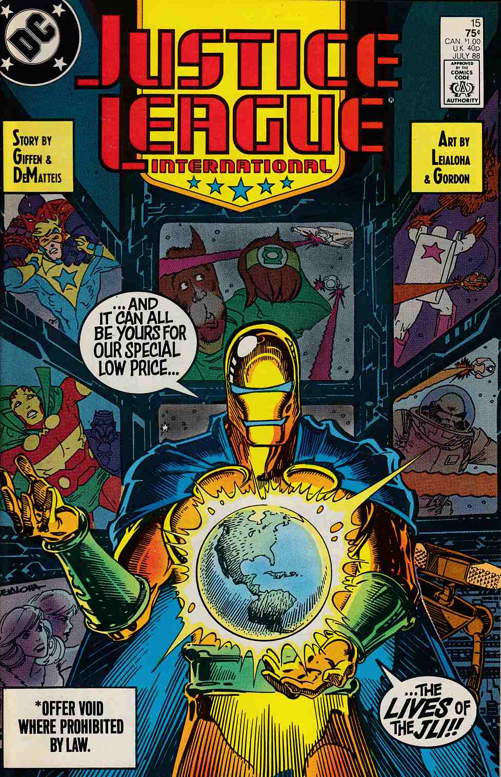 Justice League America #15 Near Mint (9.4) [DC Comic] LARGE