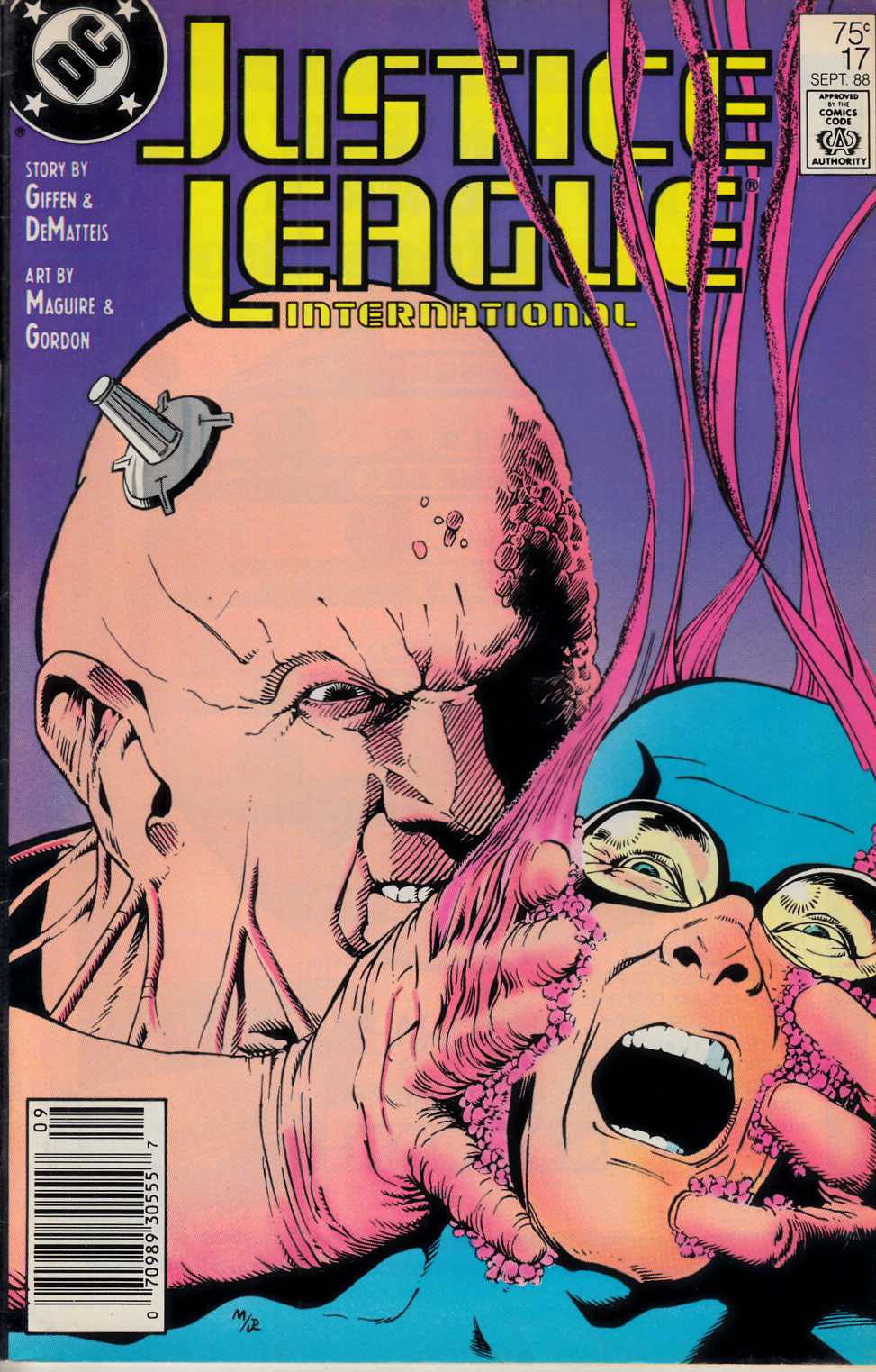 Justice League America #17 Newsstand Edition Very Fine (8.0) [DC Comic] THUMBNAIL