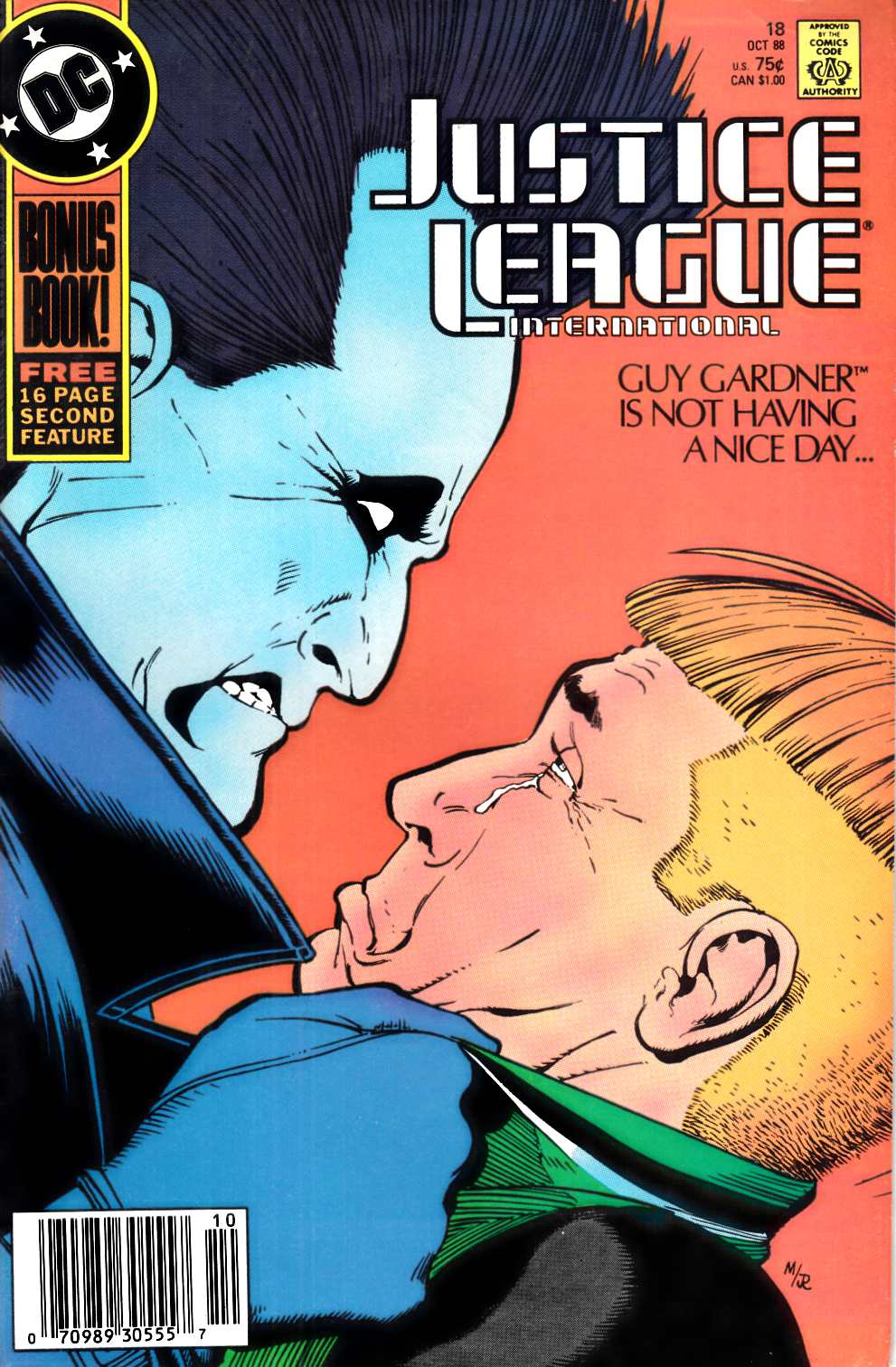Justice League America #18 Newsstand Edition Fine (6.0) [DC Comic] LARGE