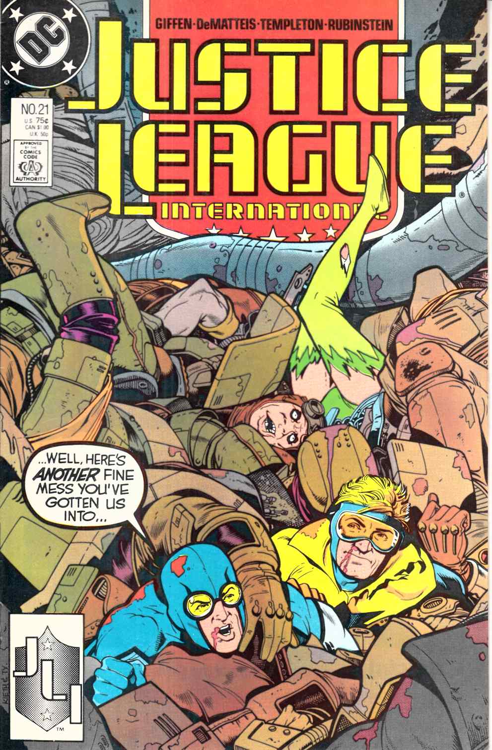 Justice League America #21 Fine (6.0) [DC Comic] THUMBNAIL