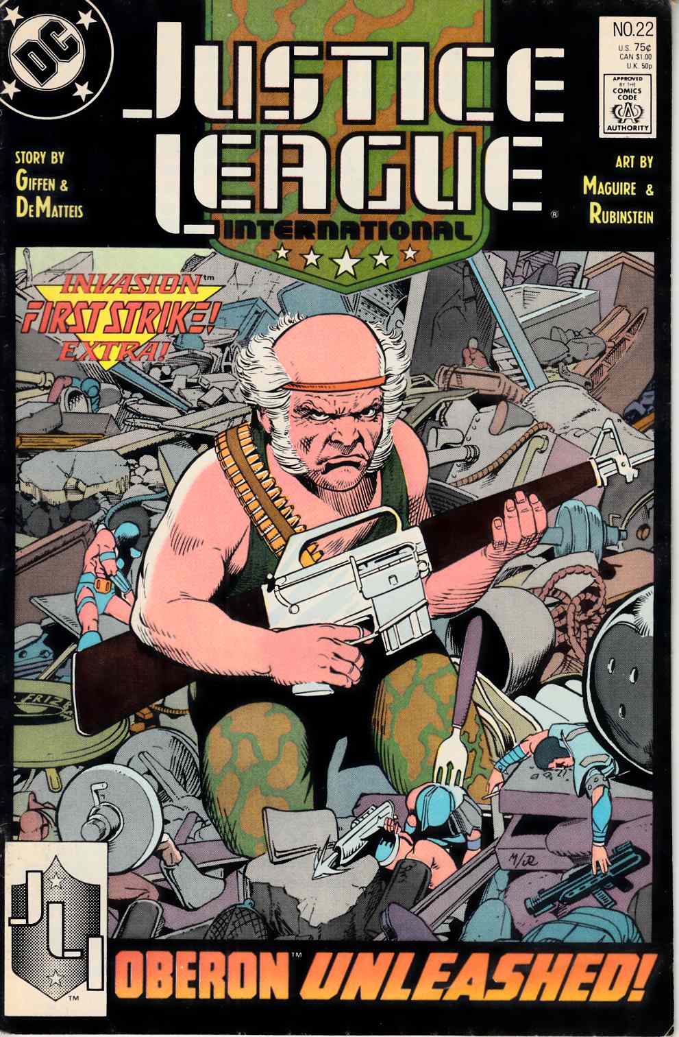 Justice League America #22 Fine (6.0) [DC Comic] LARGE
