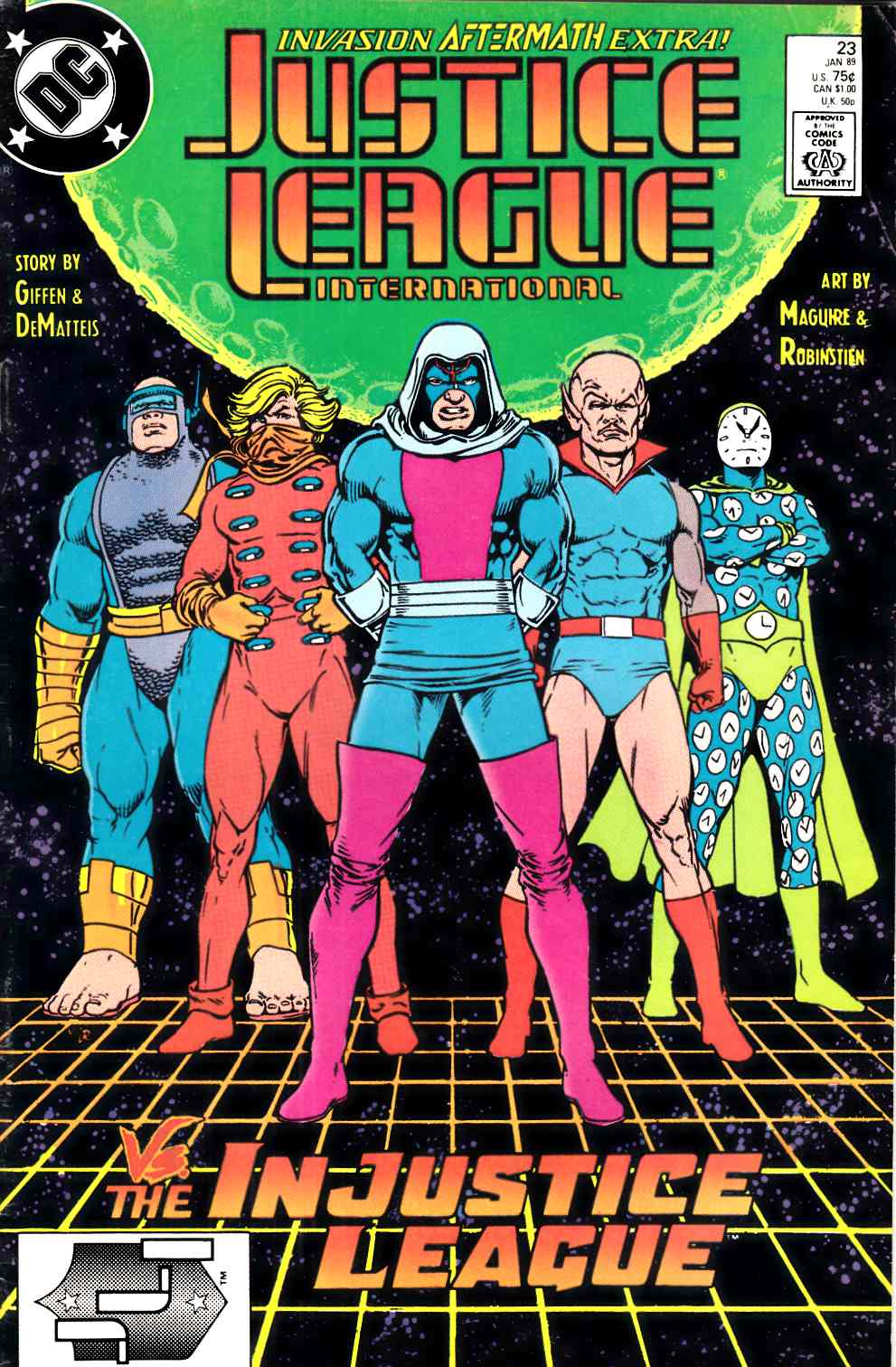 Justice League America #23 Fine Minus (5.5) [DC Comic] LARGE