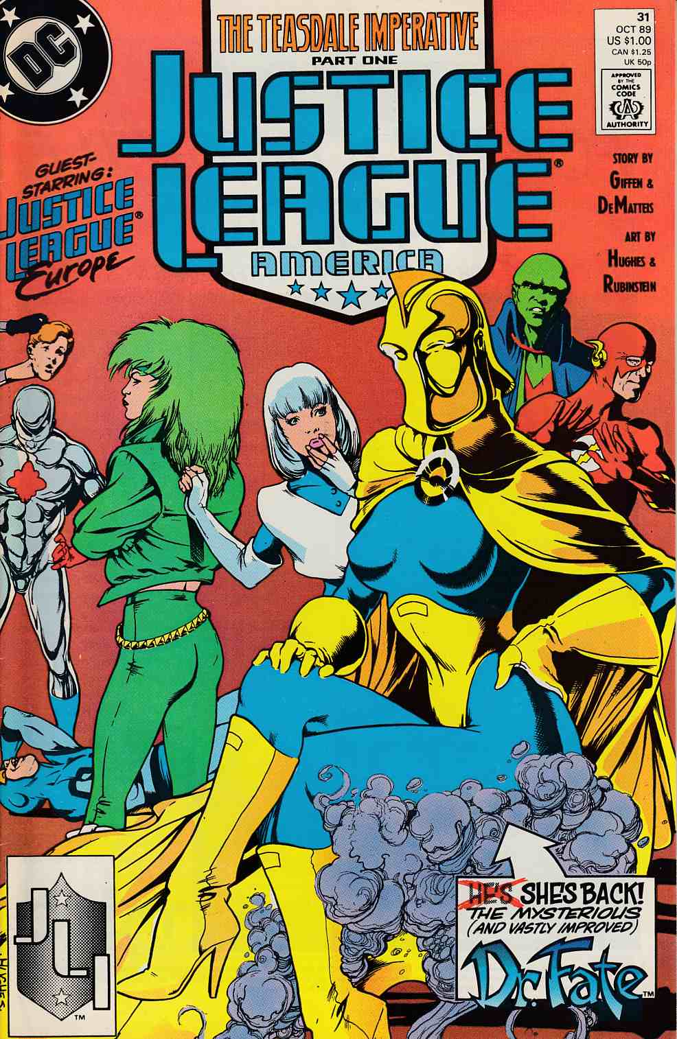 Justice League America #31 Fine (6.0) [DC Comic] LARGE