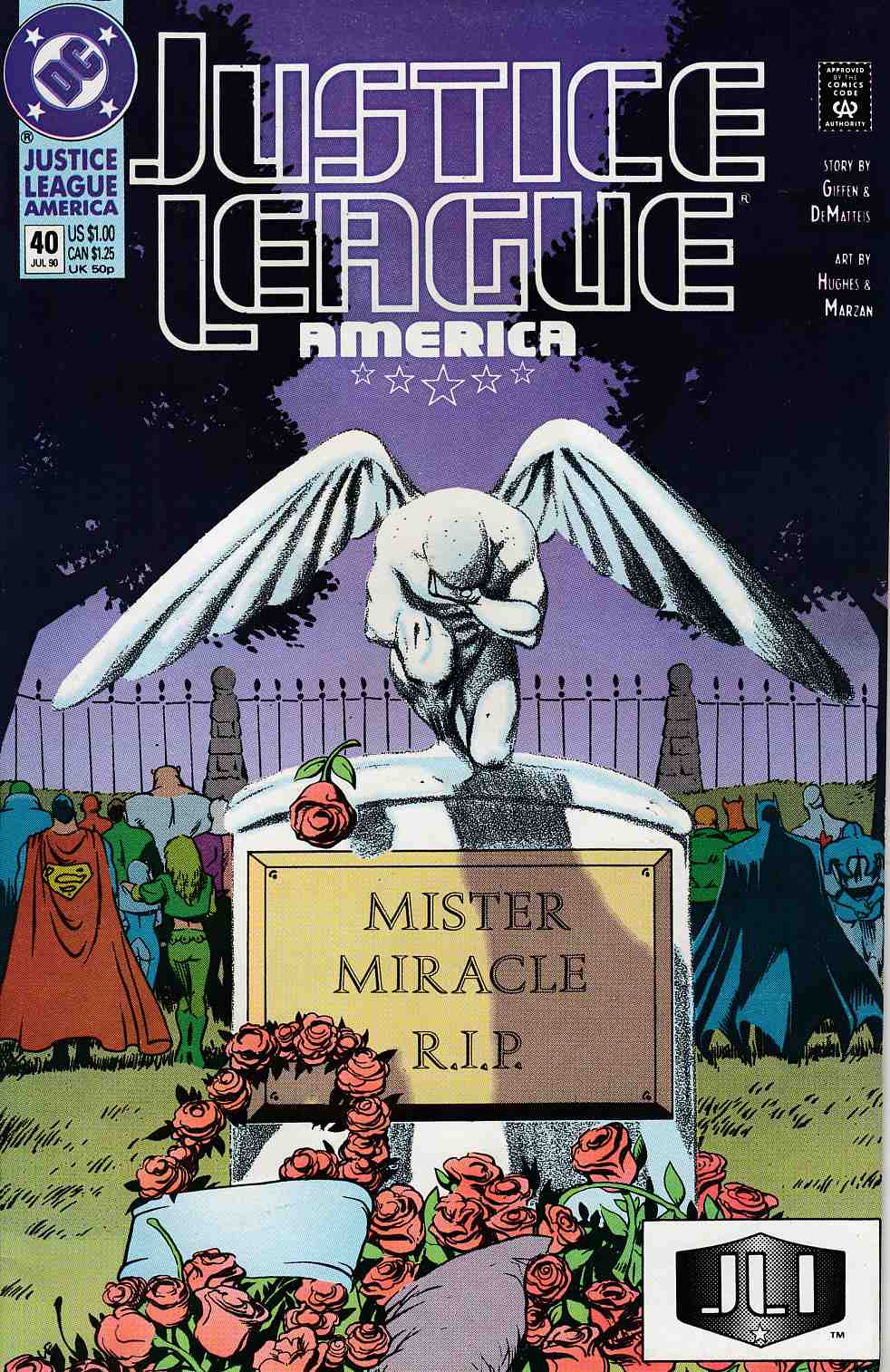 Justice League America #40 Very Fine (8.0) [DC Comic] THUMBNAIL