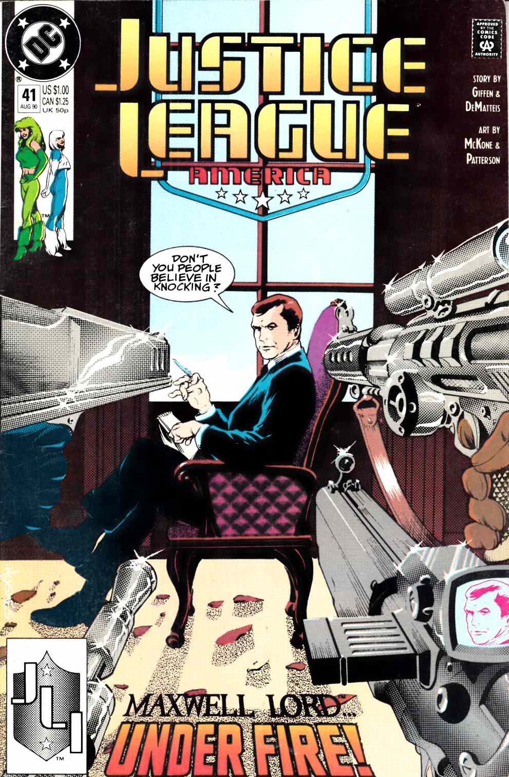 Justice League America #41 Fine (6.0) [DC Comic] THUMBNAIL