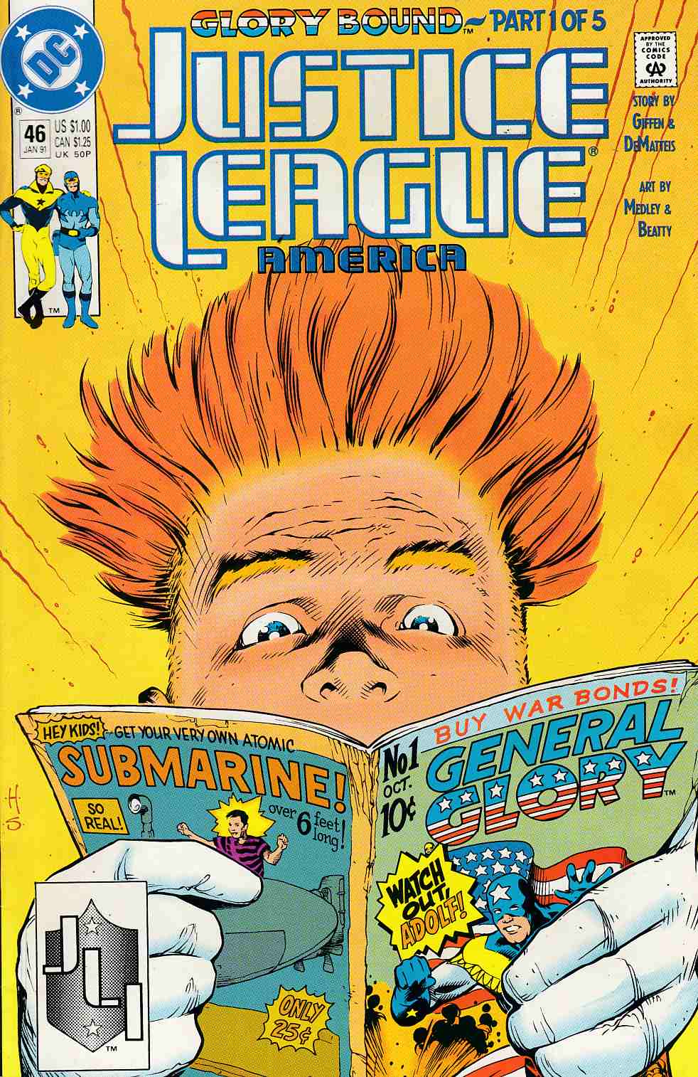 Justice League America #46 Fine (6.0) [DC Comic] THUMBNAIL