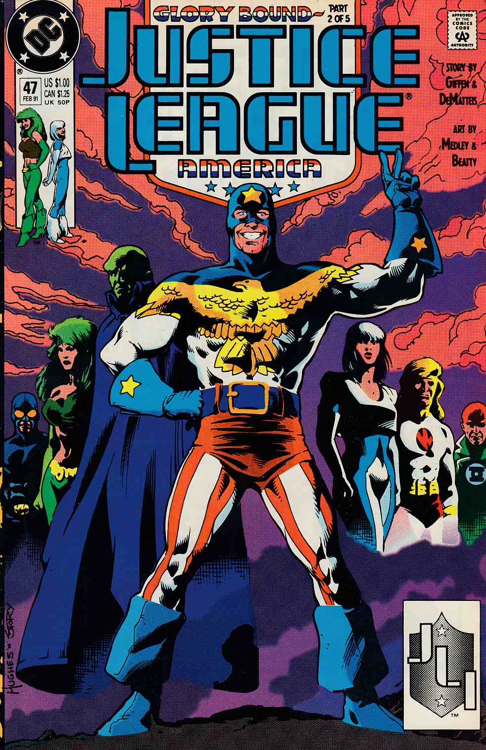 Justice League America #47 Very Fine (8.0) [DC Comic] THUMBNAIL