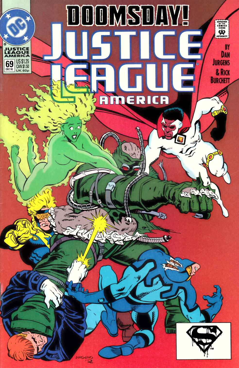 Justice League America #69 Fine (6.0) [DC Comic] LARGE