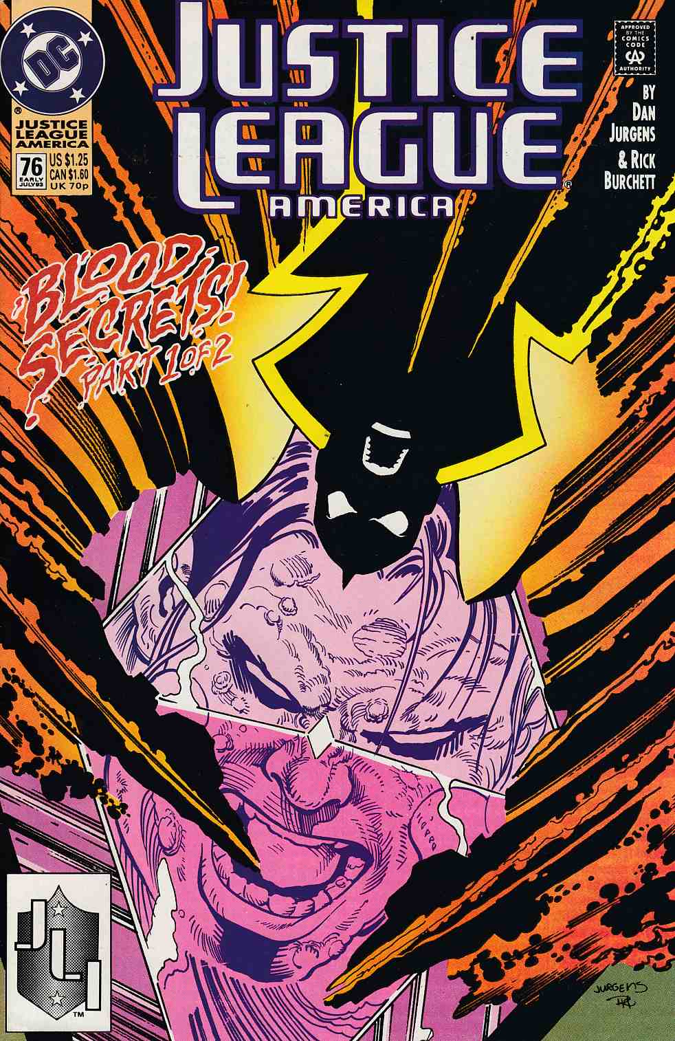 Justice League America #76 Very Fine Minus (7.5) [DC Comic] THUMBNAIL