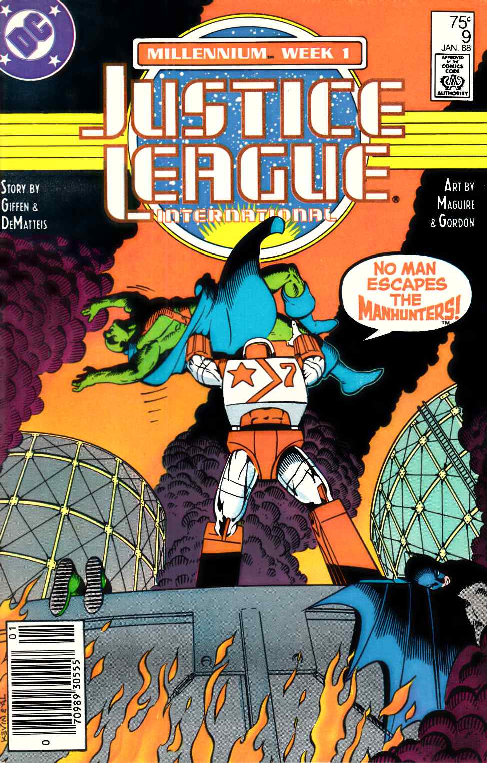 Justice League America #9 Newsstand Edition Very Fine (8.0) [DC Comic] LARGE