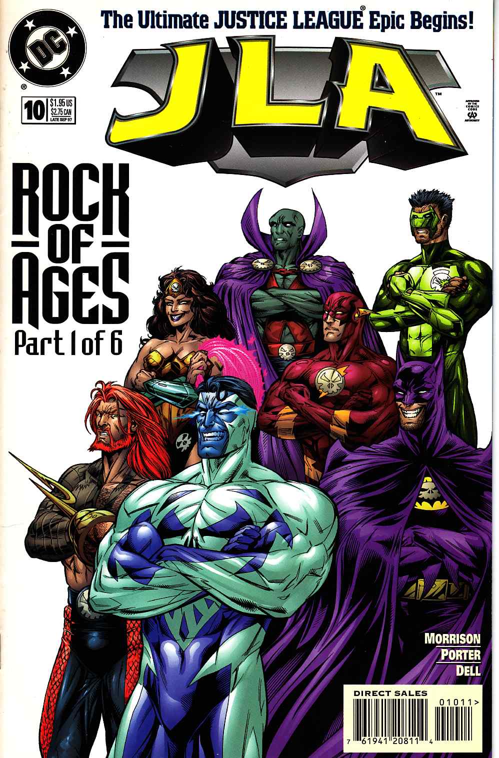 JLA #10 Near Mint (9.4) [DC Comic] LARGE