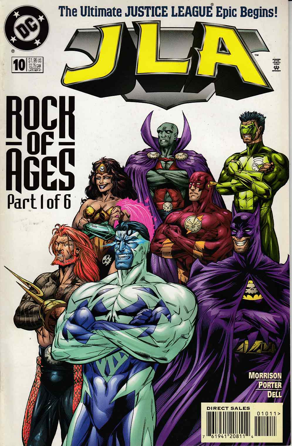 JLA #10 Very Fine Minus (7.5) [DC Comic] LARGE