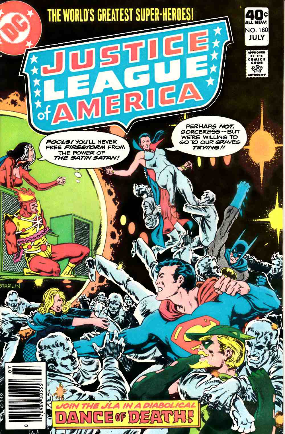 Justice League of America #180 Newsstand Edition Very Fine (8.0) [DC Comic] LARGE