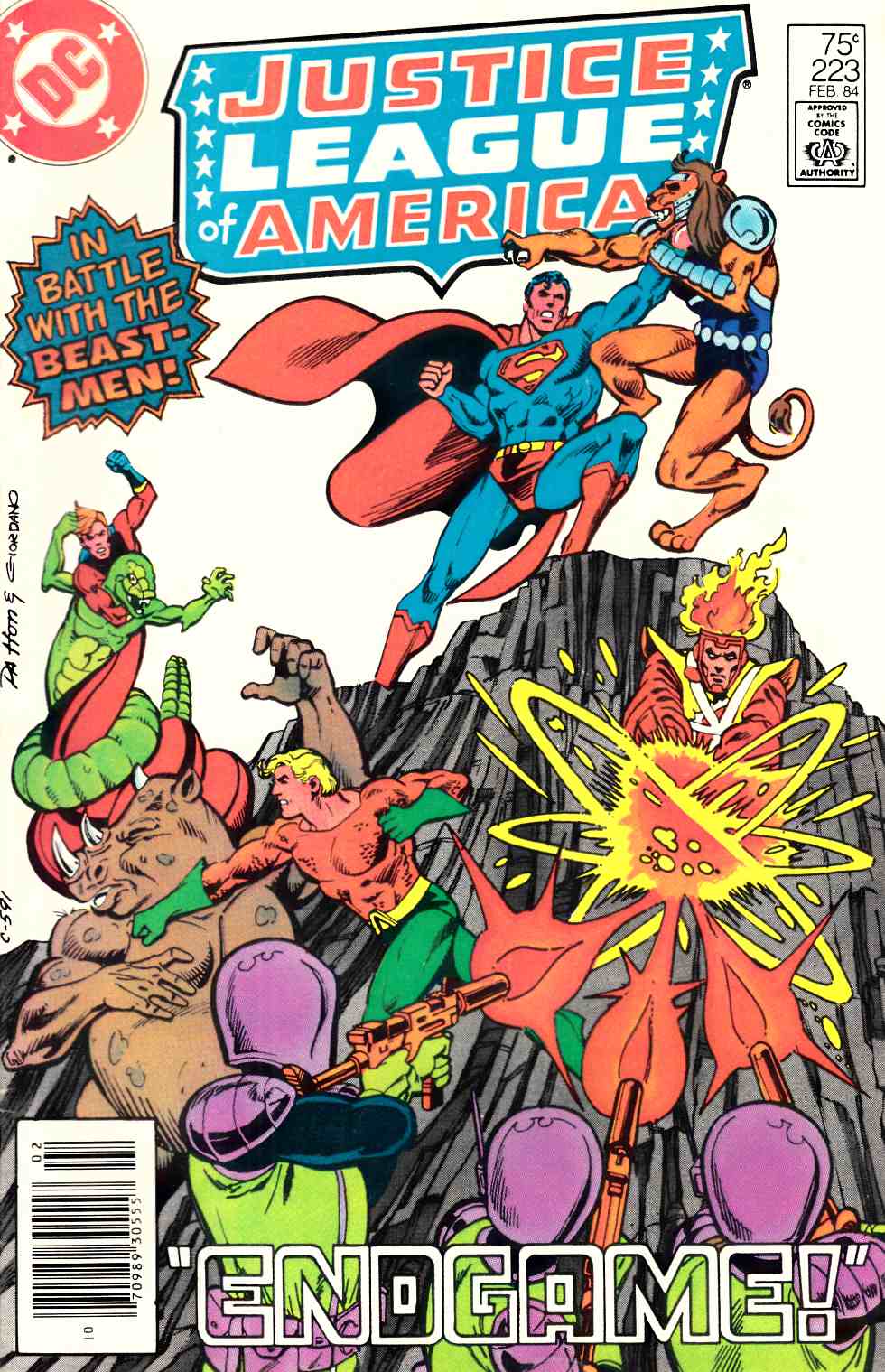 Justice League of America #223 Newsstand Edition Fine/Very Fine (7.0) [DC Comic] LARGE