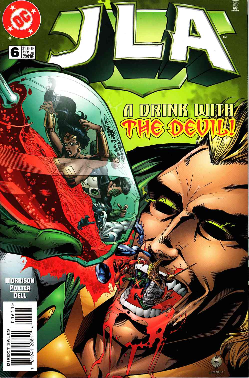 JLA #6 Very Fine (8.0) [DC Comic] LARGE