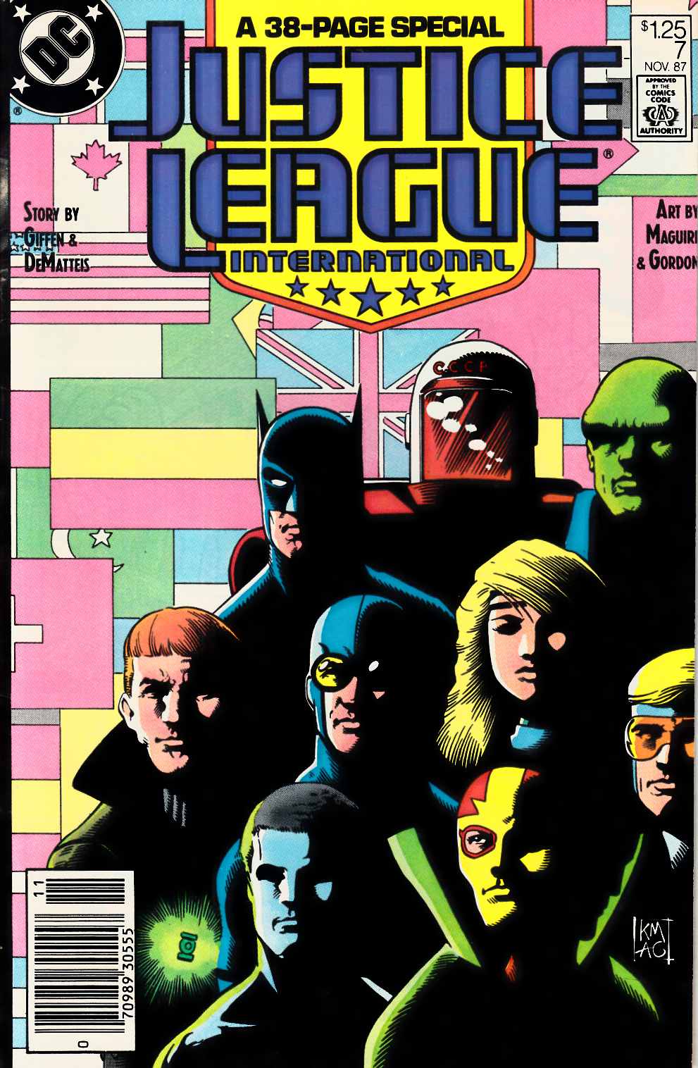 Justice League America #7 Newsstand Edition Fine (6.0) [DC Comic] THUMBNAIL