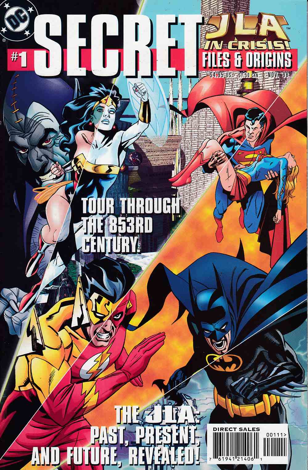 JLA in Crisis Secret Files #1 Near Mint (9.4) [DC Comic] LARGE