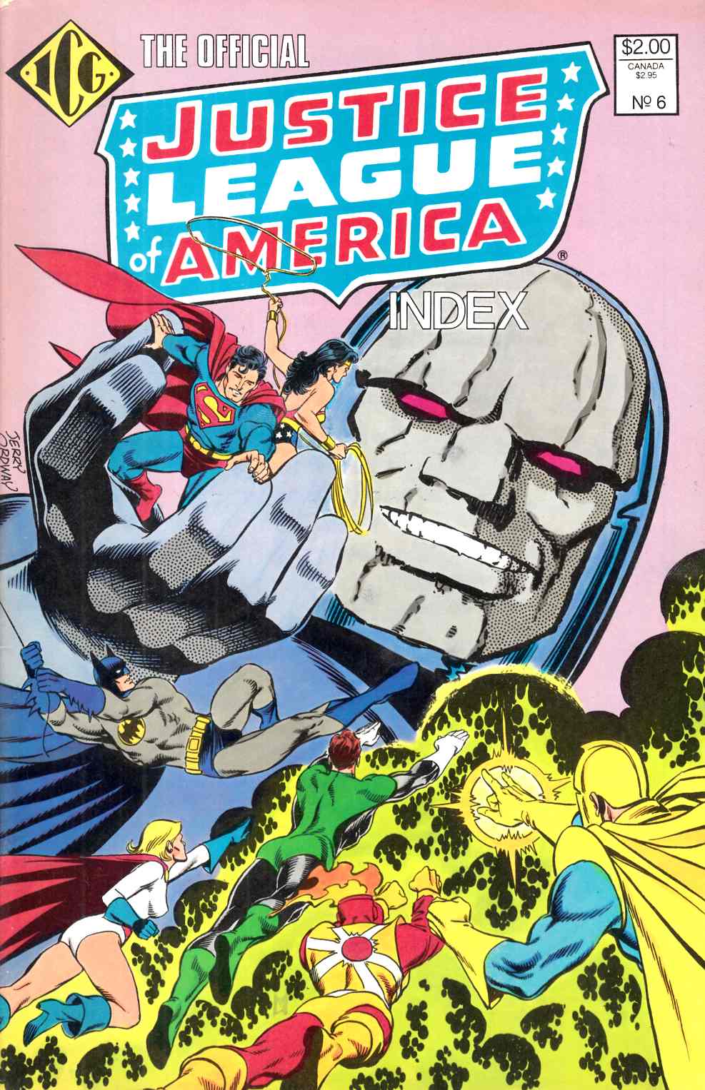 Official Justice League of America Index #6 Very Fine (8.0) [ICG Comic] THUMBNAIL
